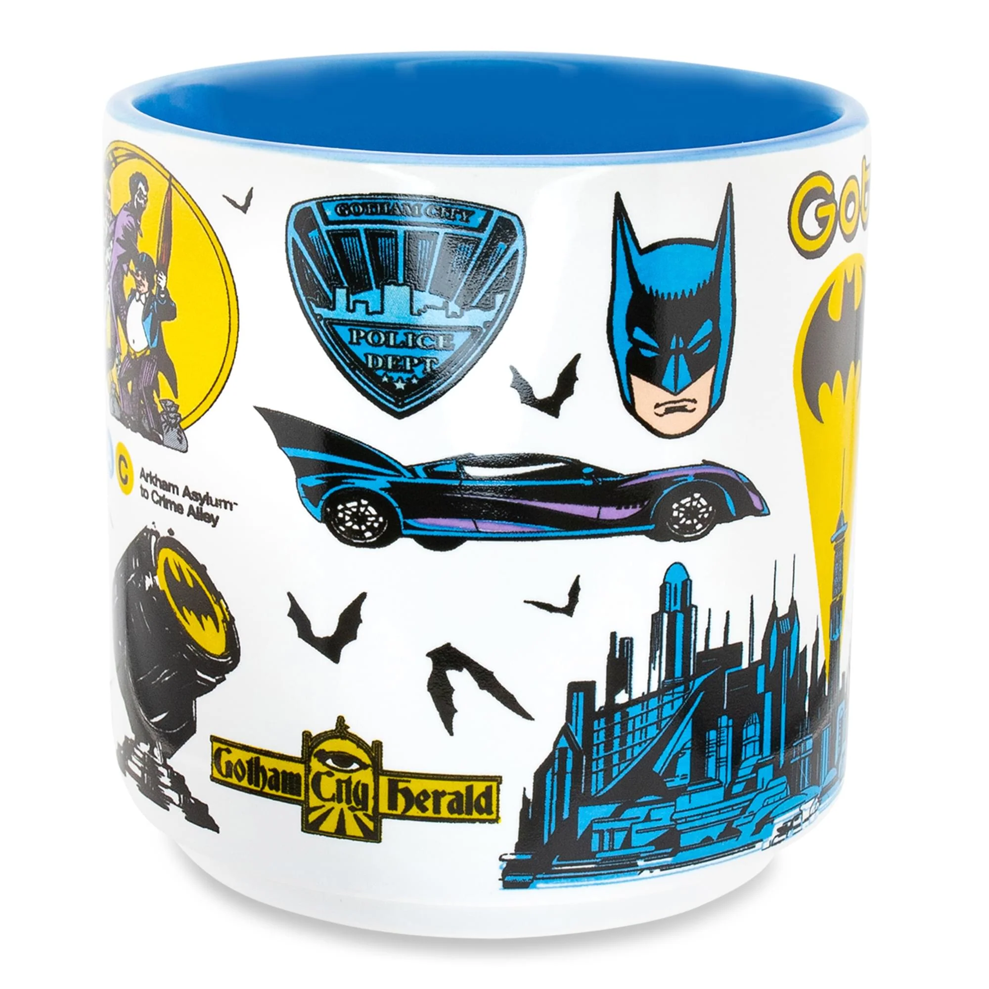 DC Comics Batman Allover Print Single Stackable Ceramic Mug | Holds 13 Ounces - Image 2