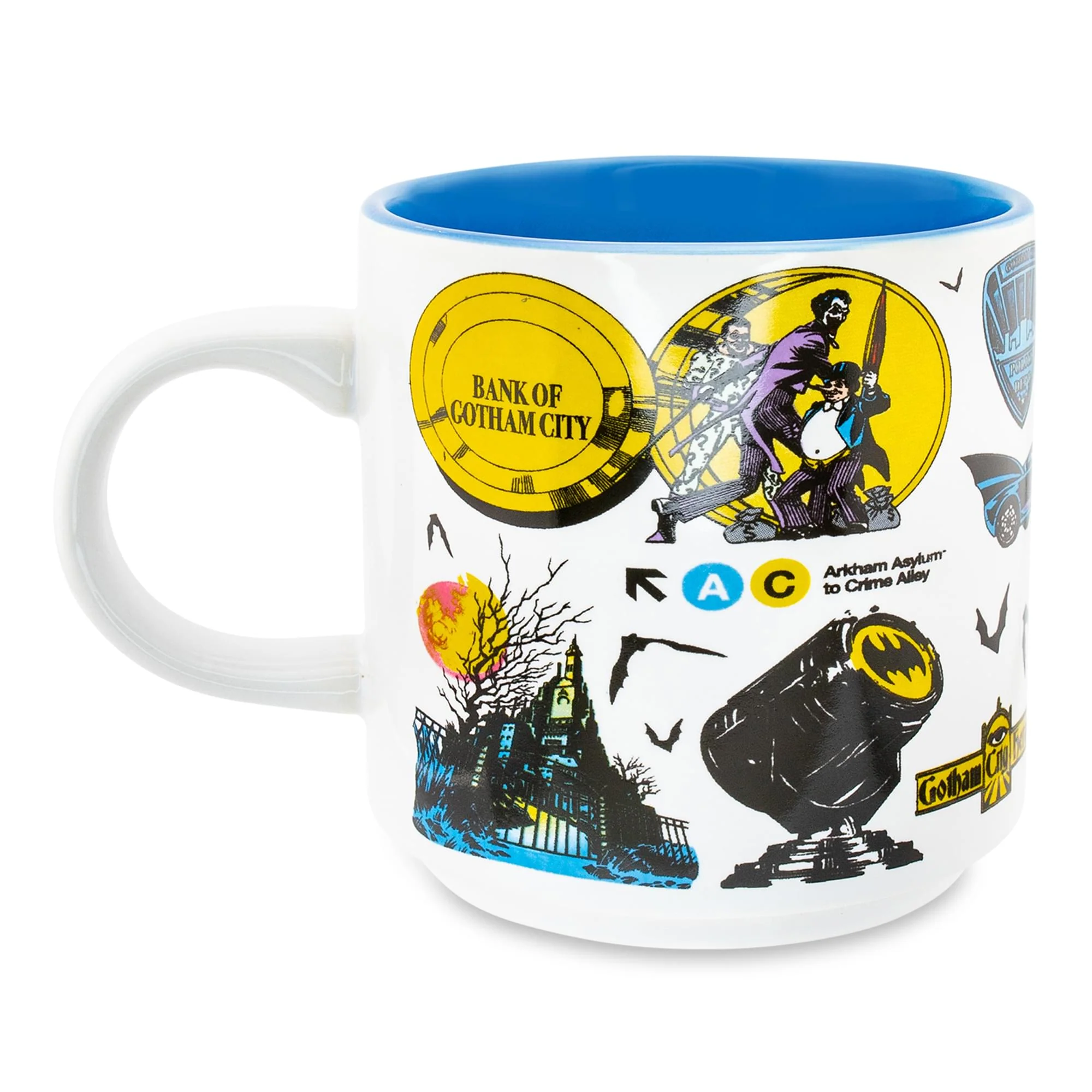 DC Comics Batman Allover Print Single Stackable Ceramic Mug | Holds 13 Ounces - Image 3