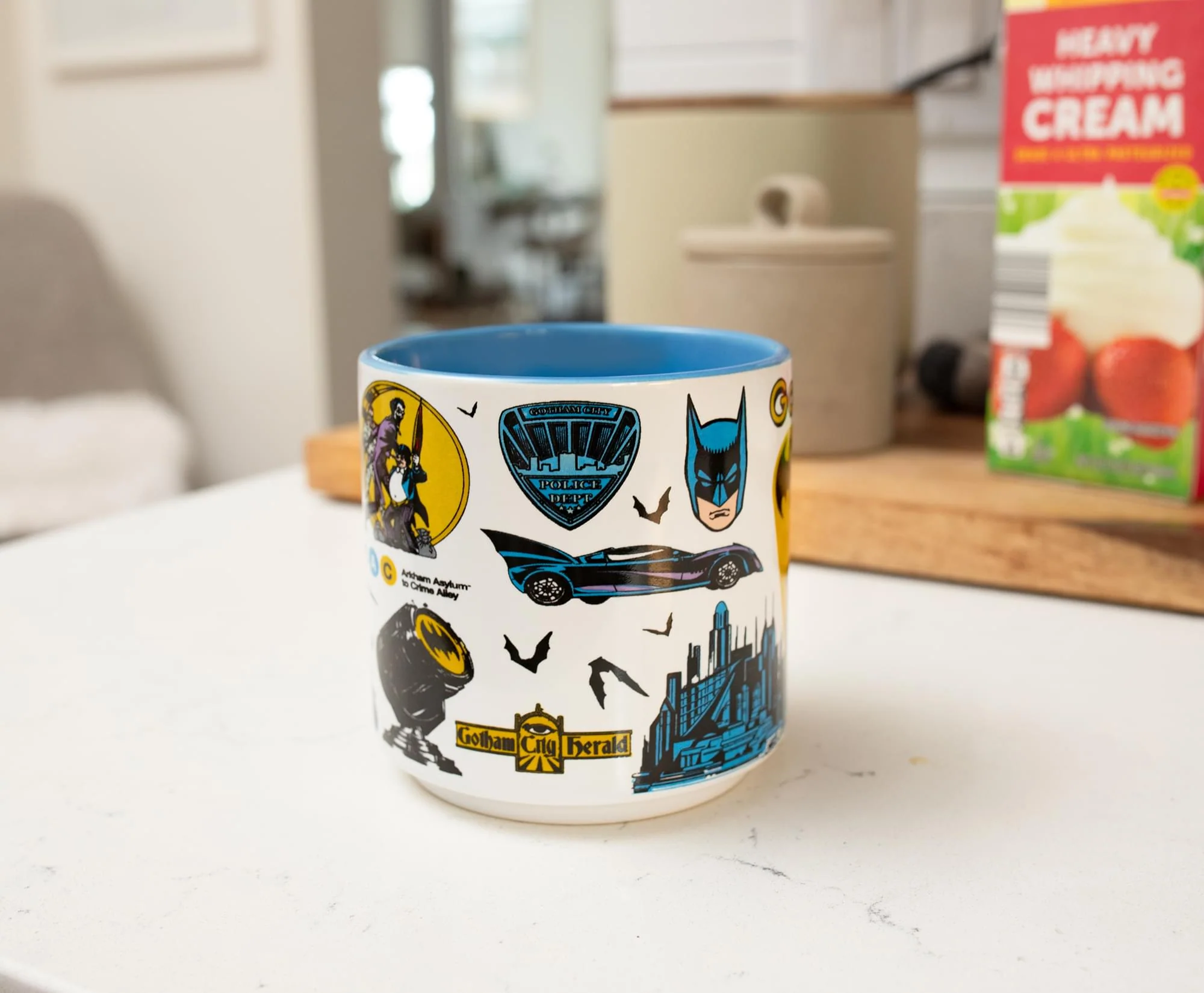DC Comics Batman Allover Print Single Stackable Ceramic Mug | Holds 13 Ounces - Image 5