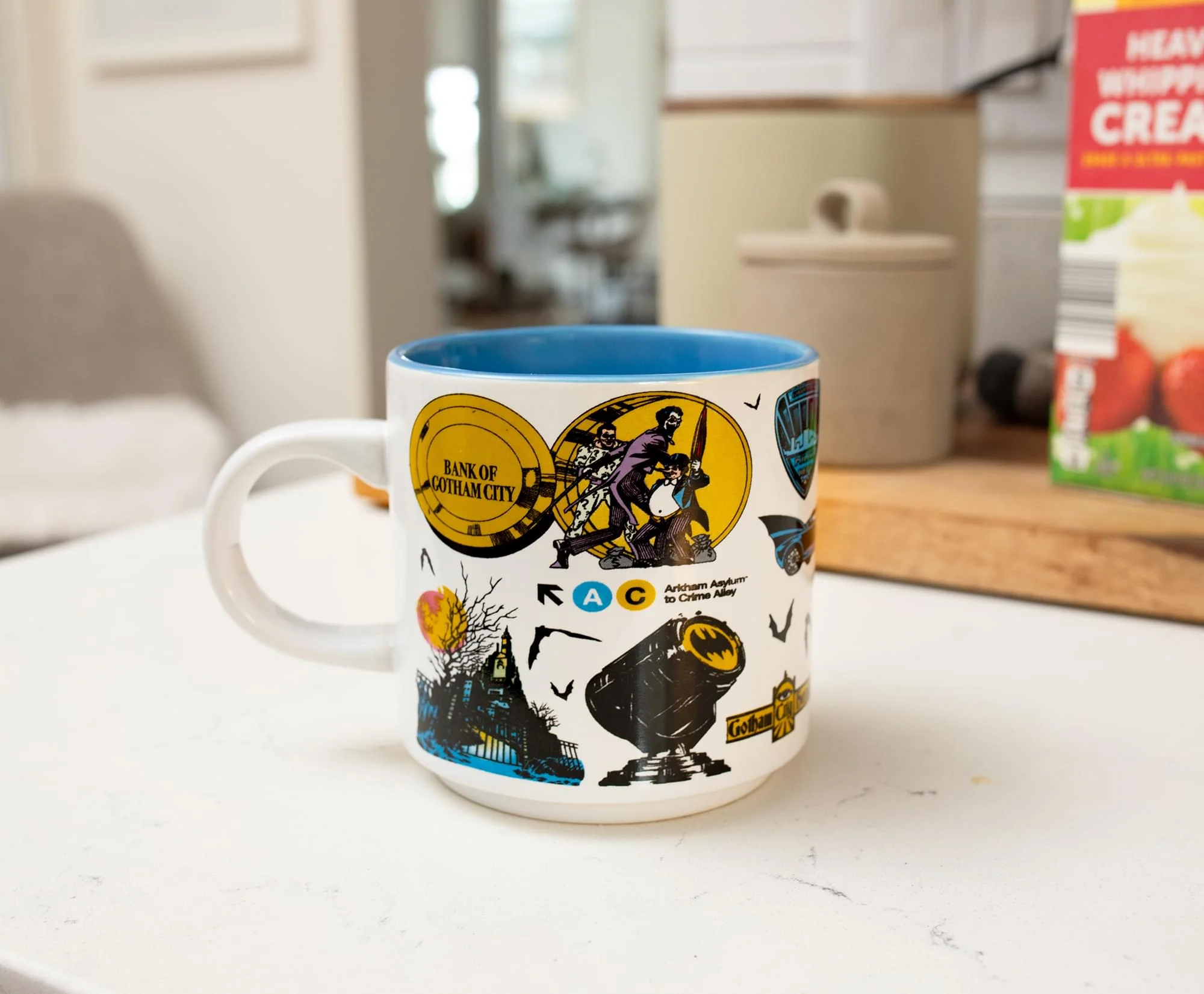 DC Comics Batman Allover Print Single Stackable Ceramic Mug | Holds 13 Ounces - Image 6