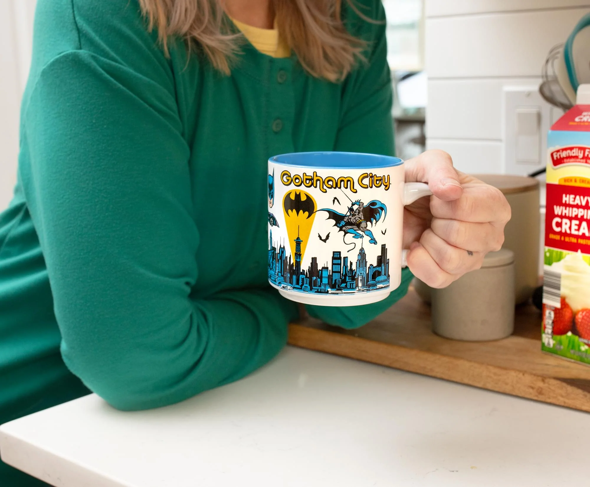 DC Comics Batman Allover Print Single Stackable Ceramic Mug | Holds 13 Ounces - Image 7