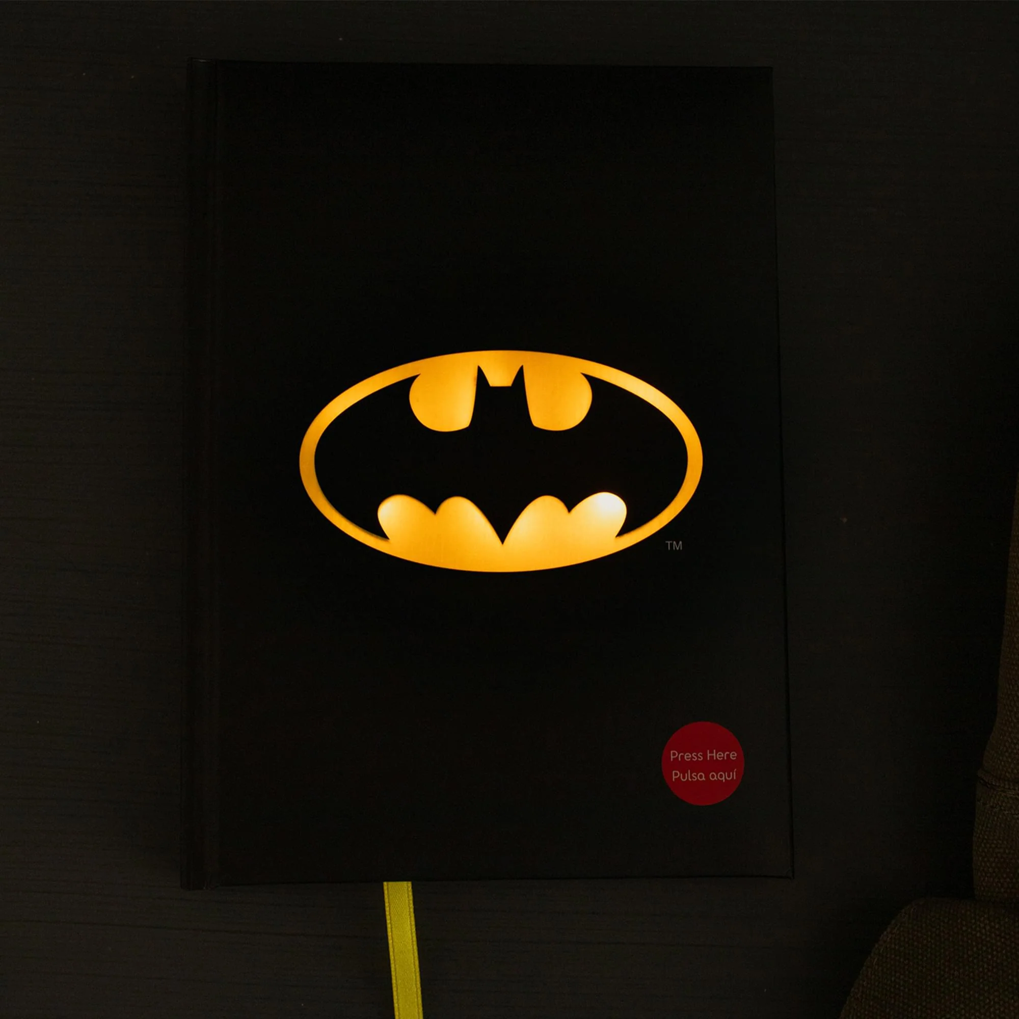 DC Comics Batman Logo Light-Up Hardcover Notebook - Image 2