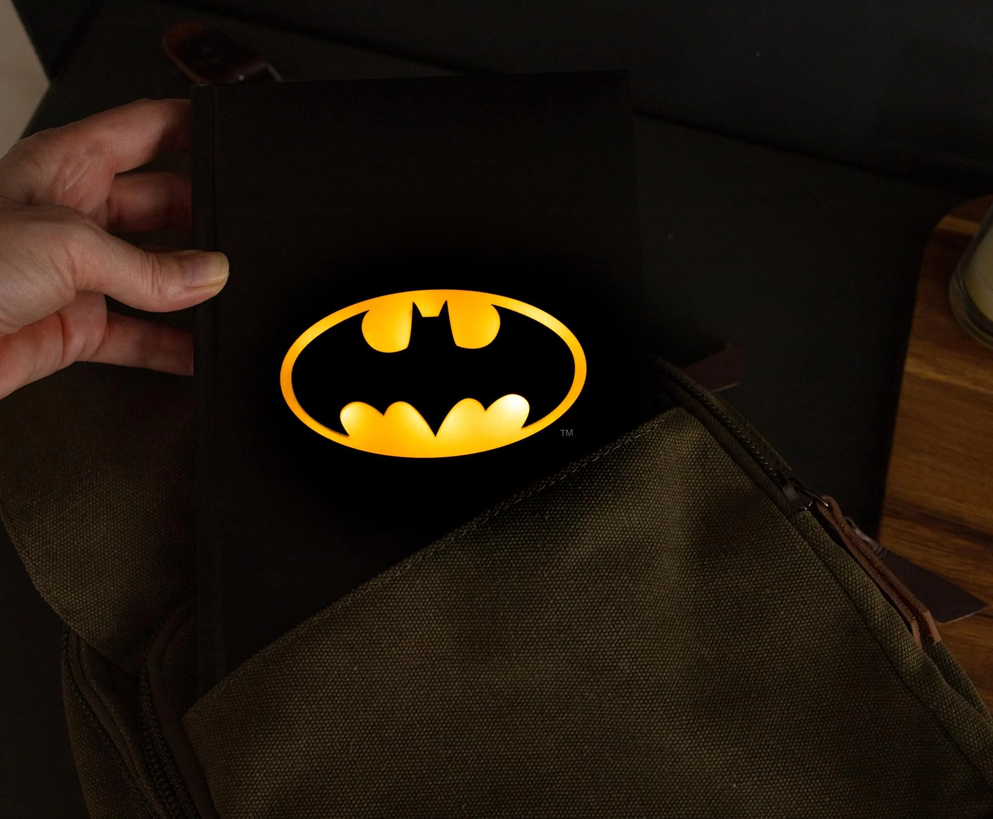 DC Comics Batman Logo Light-Up Hardcover Notebook - Image 9