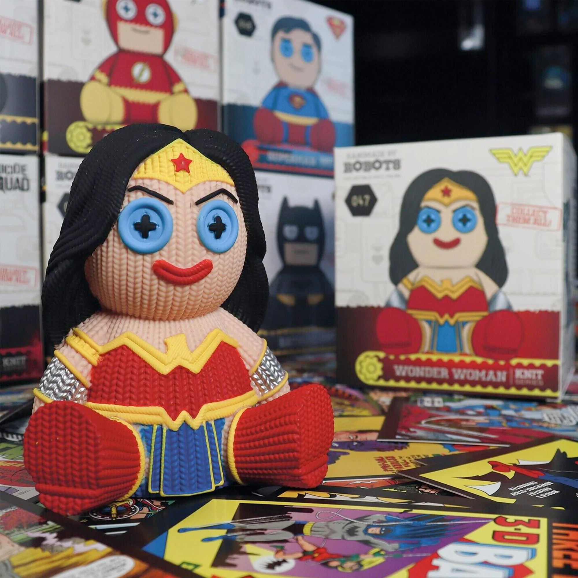 DC Comics Handmade By Robots Vinyl Figure | Wonder Woman #047 - Image 7