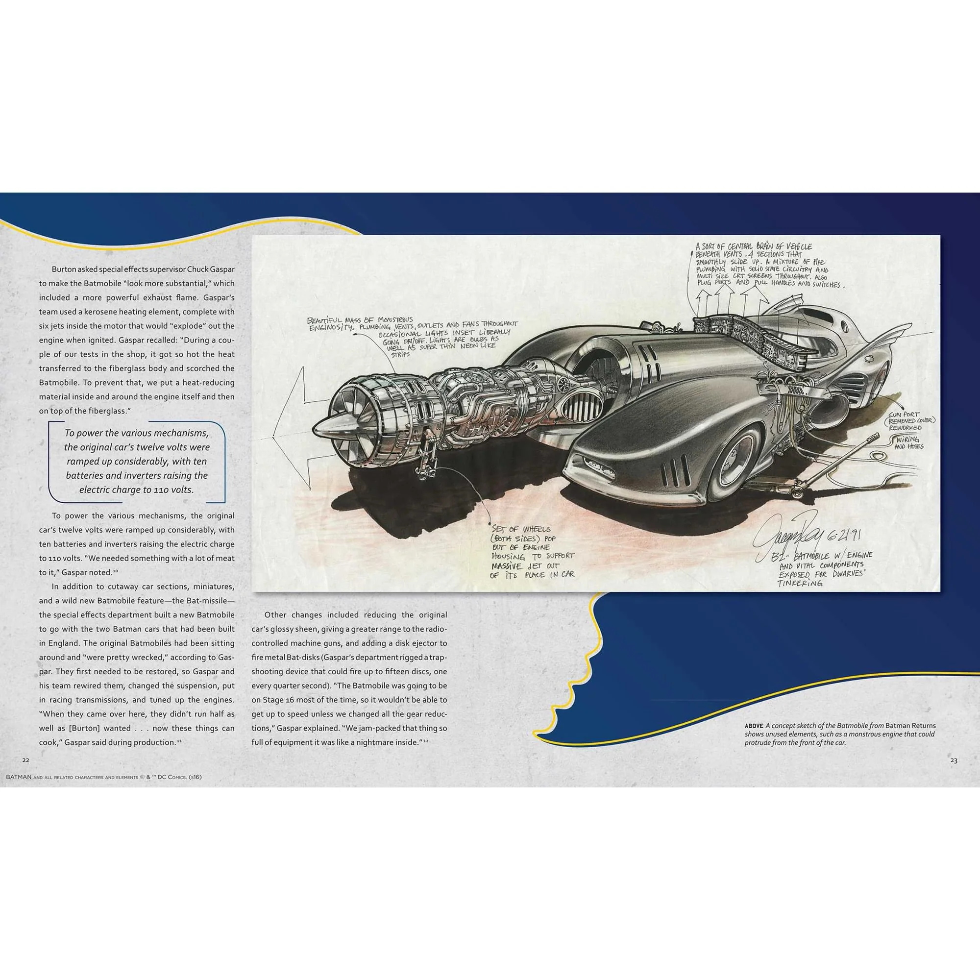 DC Comics Incredibuilds Batmobile 3D Wood Model and Book - Image 2