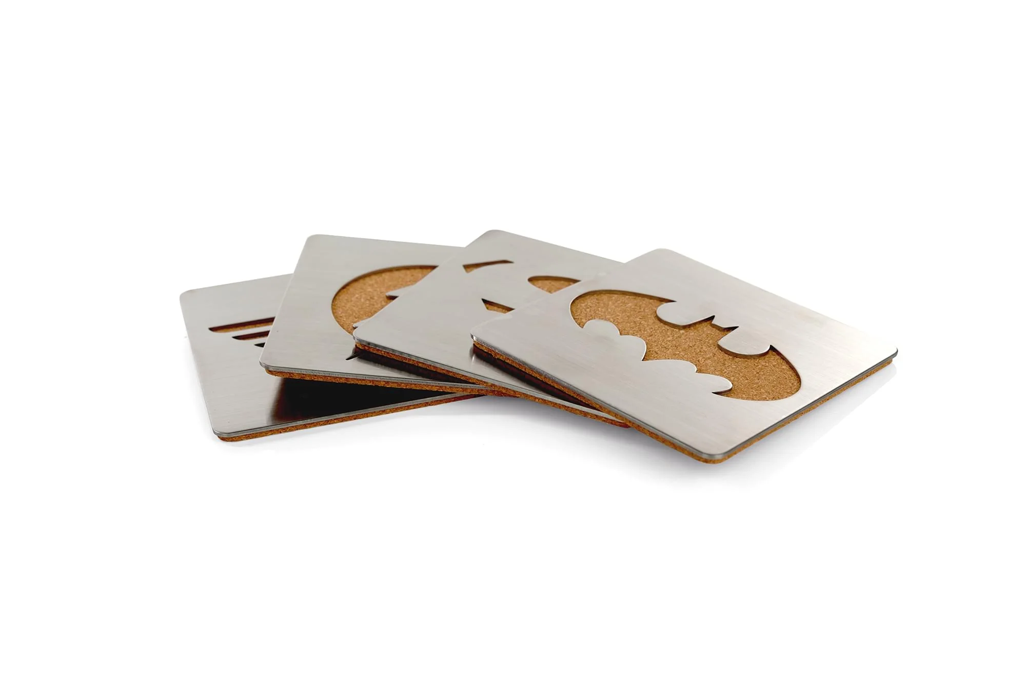 DC Comics Laser-Cut Superhero Logo Coaster Set | Batman | Superman | Wonder Woman | Flash - Image 2
