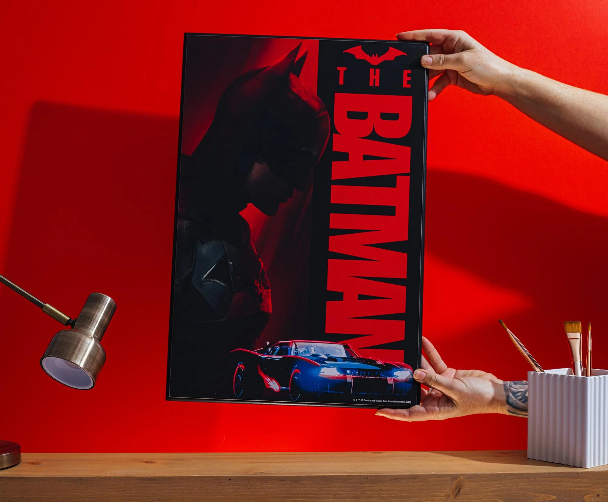 DC Comics The Batman 13 x 19 Inch Framed MDF Wall Art - Image 5