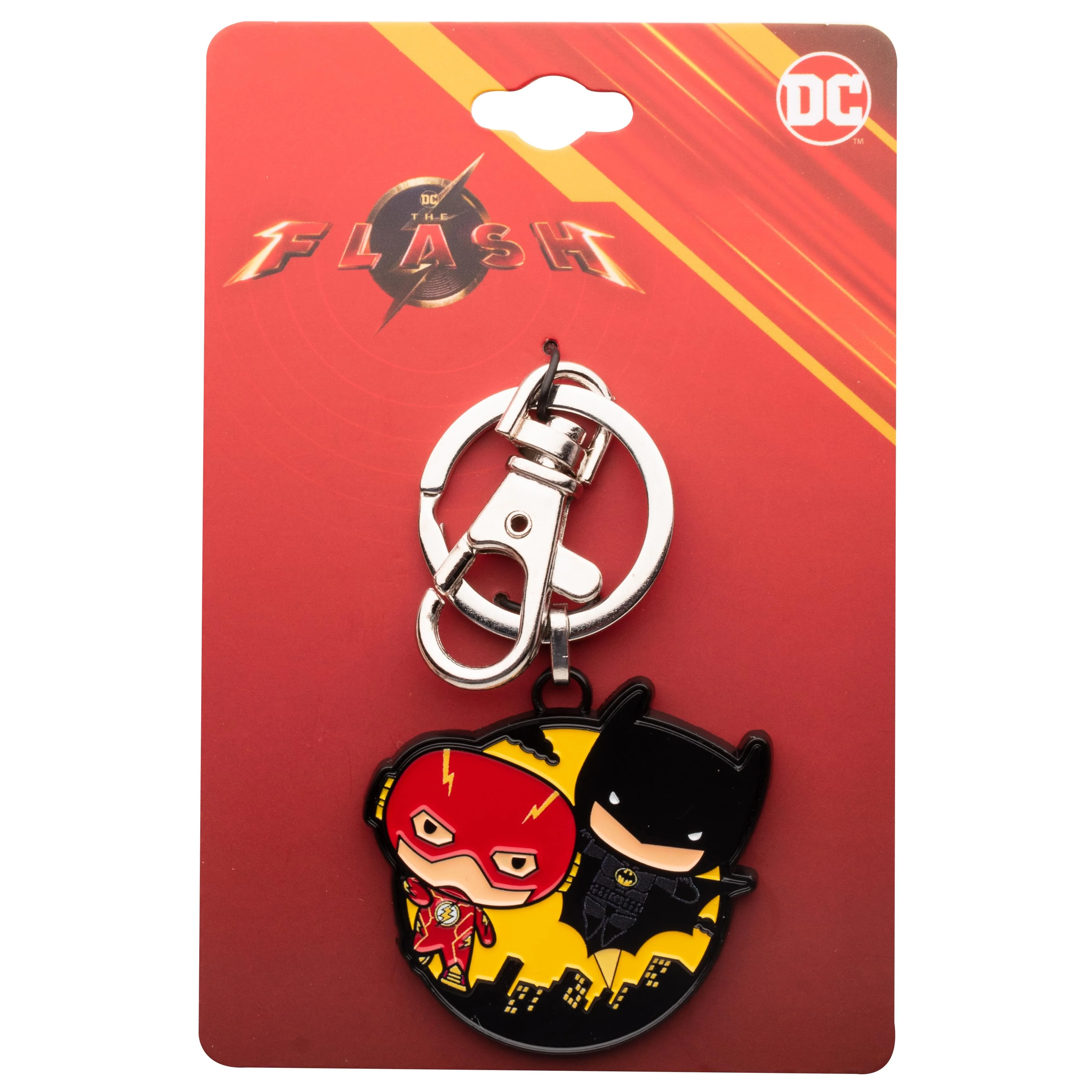 DC Comics The Flash and Batman Chibi Keychain - Image 2