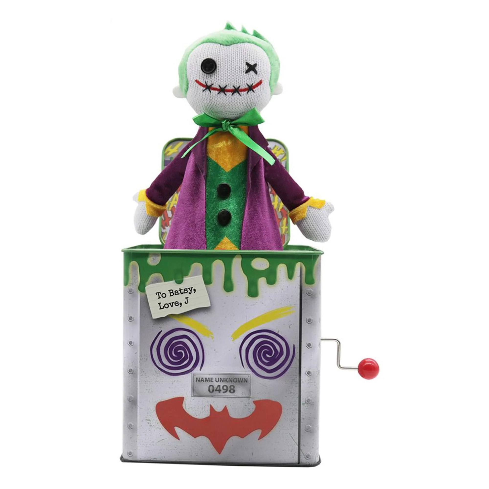 DC Comics The Joker Jack-in-the-Box With Stickers - Image 5