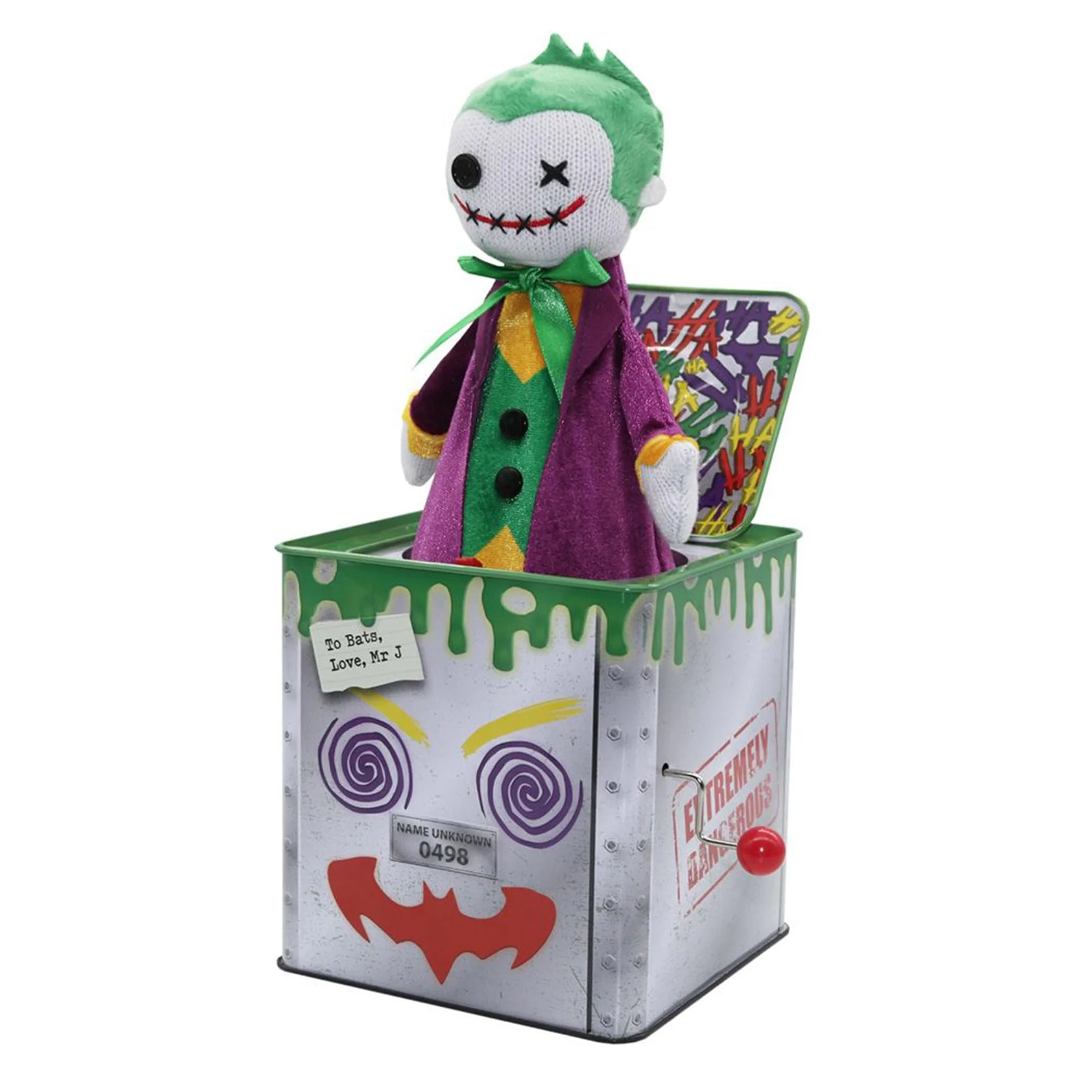 DC Comics The Joker Jack-in-the-Box With Stickers - Image 6