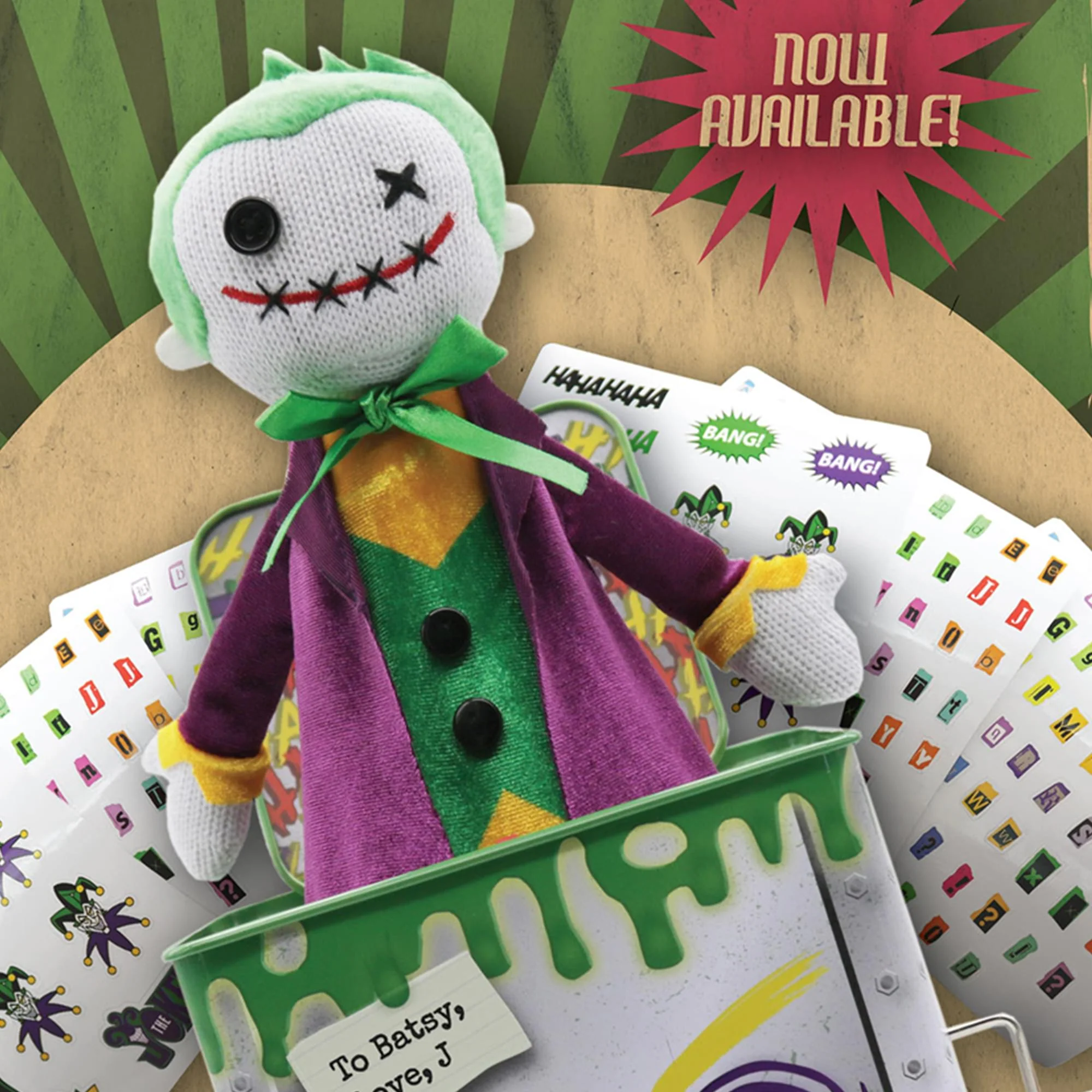 DC Comics The Joker Jack-in-the-Box With Stickers - Image 7