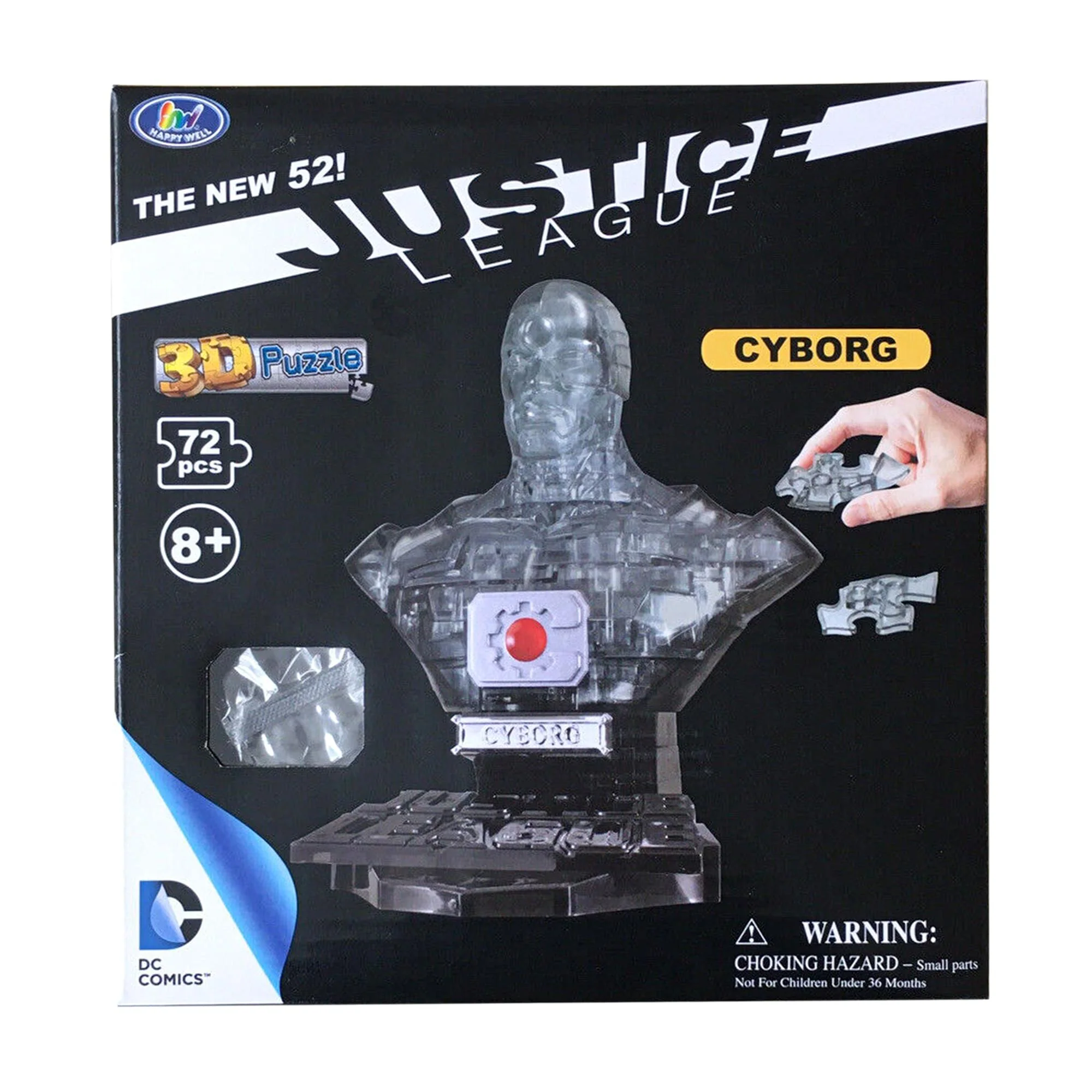 Eaglemoss DC Cyborg 72 Piece 3D Jigsaw Puzzle | Crystal Color - Image 3