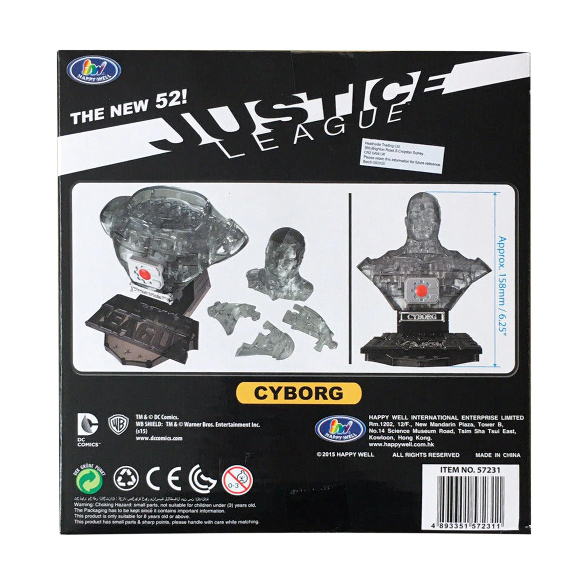 Eaglemoss DC Cyborg 72 Piece 3D Jigsaw Puzzle | Crystal Color - Image 4