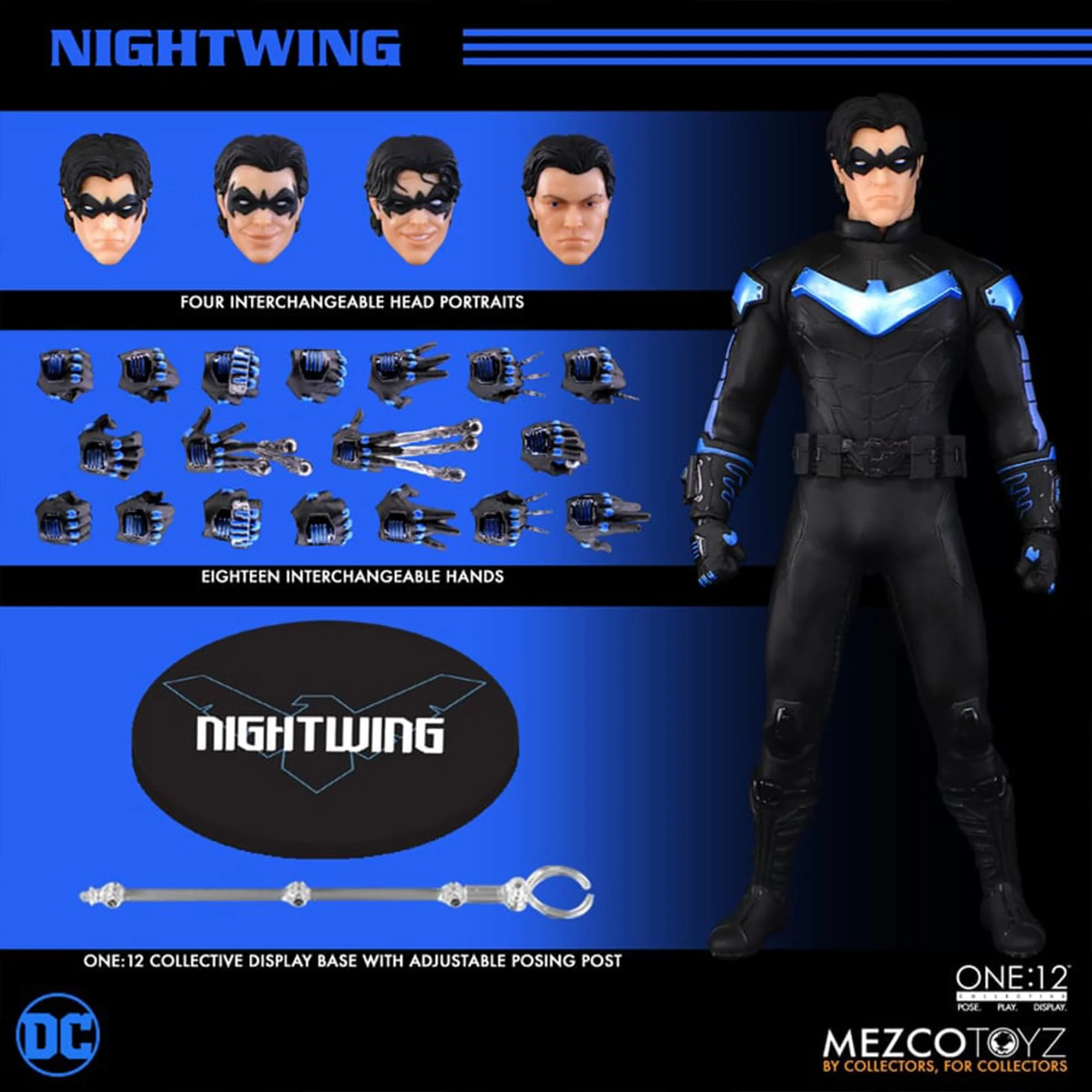 DC One:12 Collective Nightwing Action Figure - Image 8