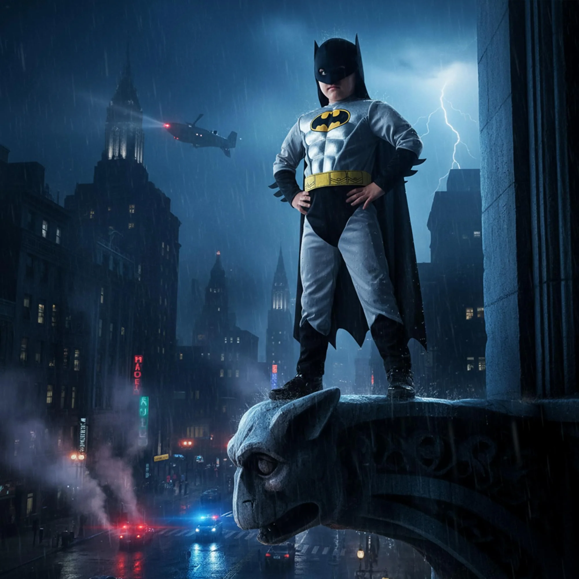 DC Silver Batman Child Costume - Image 5