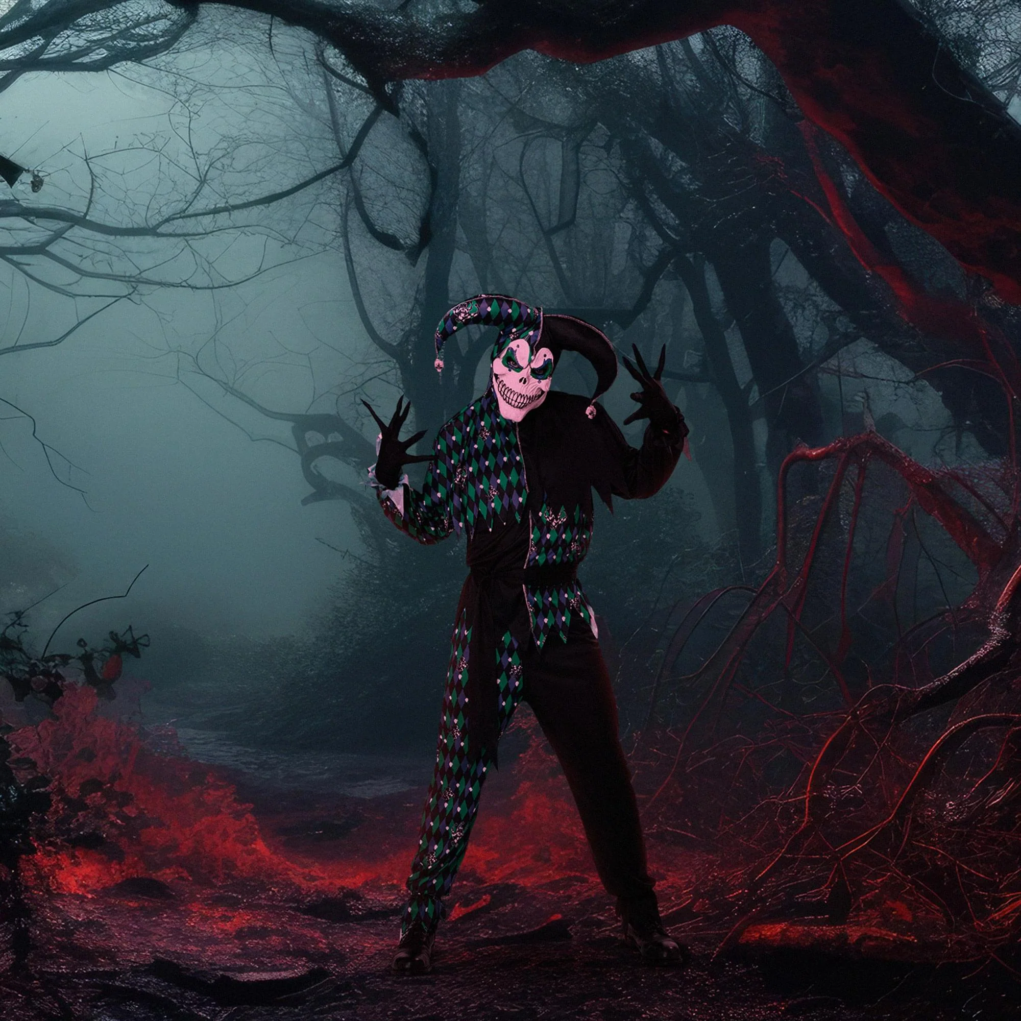 Deadly Jester Adult Costume - Image 5