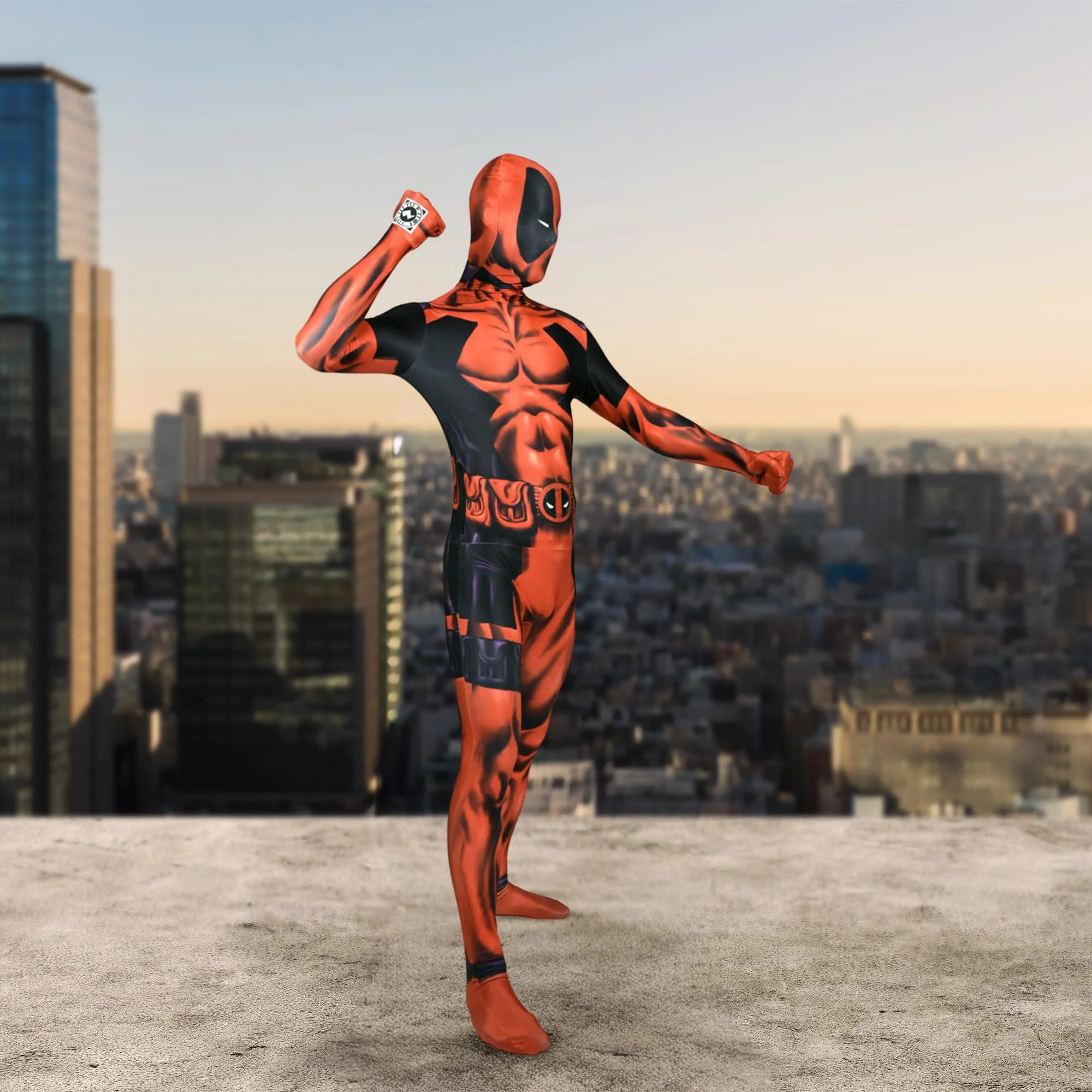 Deadpool Adult Costume Zappar Morphsuit - Image 12