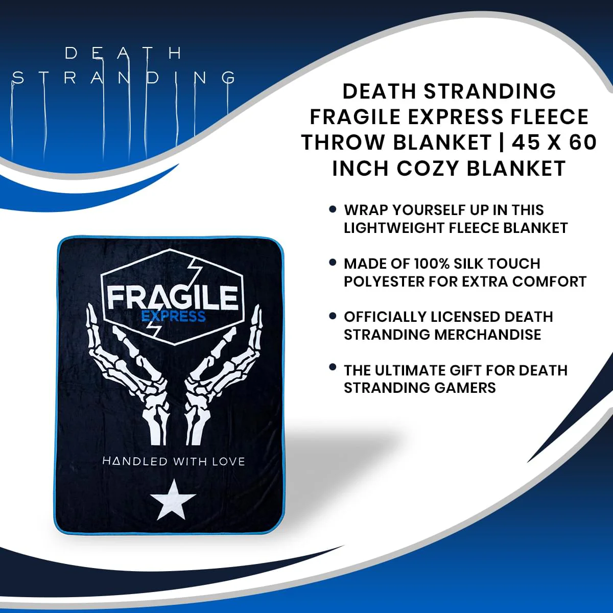 Death Stranding Fragile Express Fleece Throw Blanket | 45 x 60 Inch Cozy Blanket - Image 7