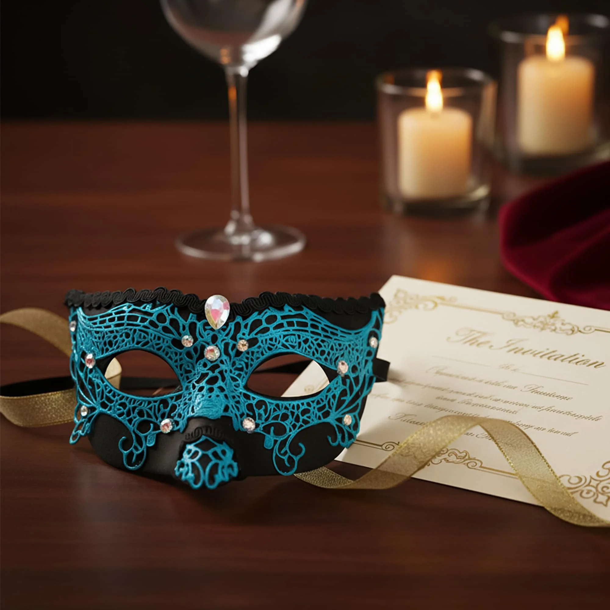 Delma Black/blue Mask Costume Accessory - Image 4