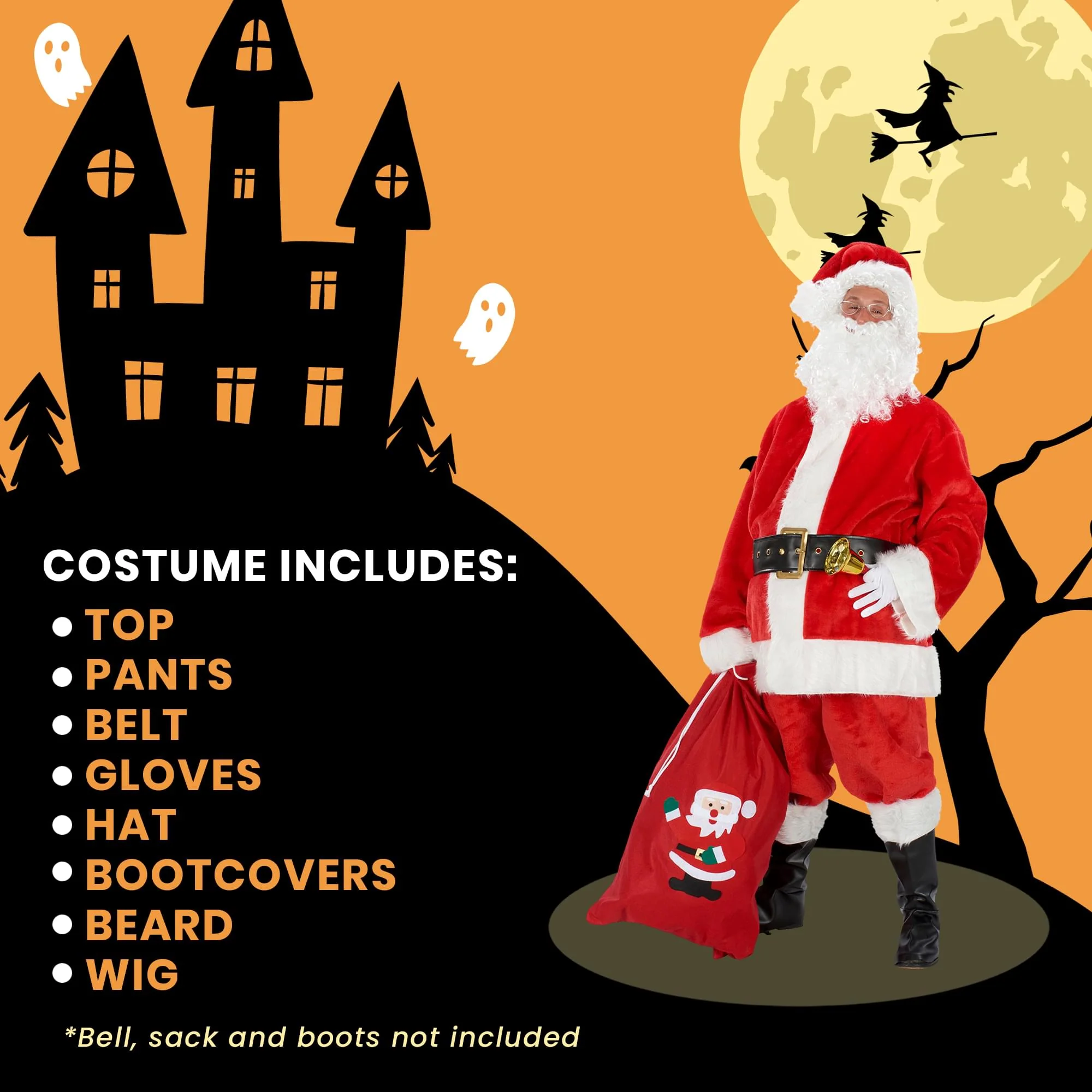 Deluxe Plush Santa Costume - Image 18
