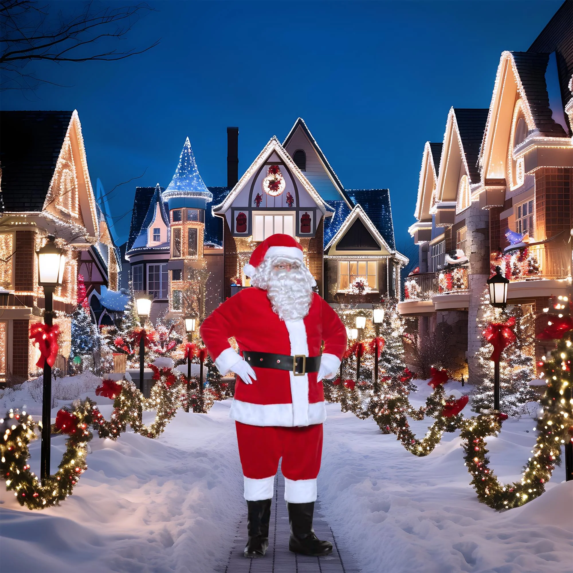Deluxe Santa Suit Adult Costume - Image 3