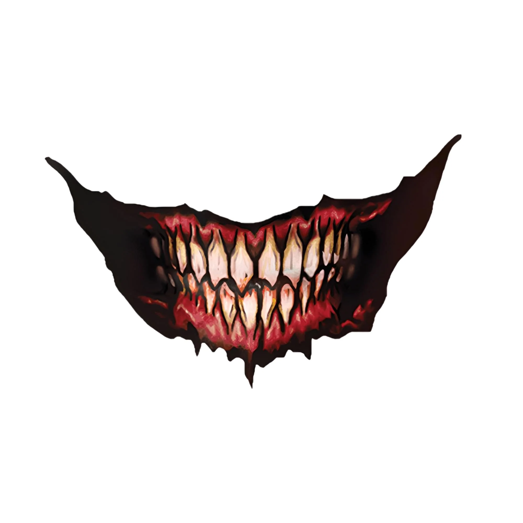 Demon Big Mouth Tattoo Costume Accessory - Image 2