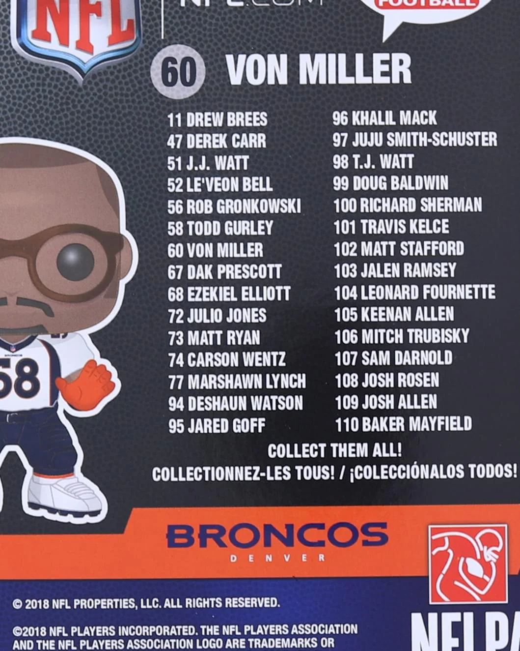 Denver Broncos NFL Funko POP | Von Miller - Image 3