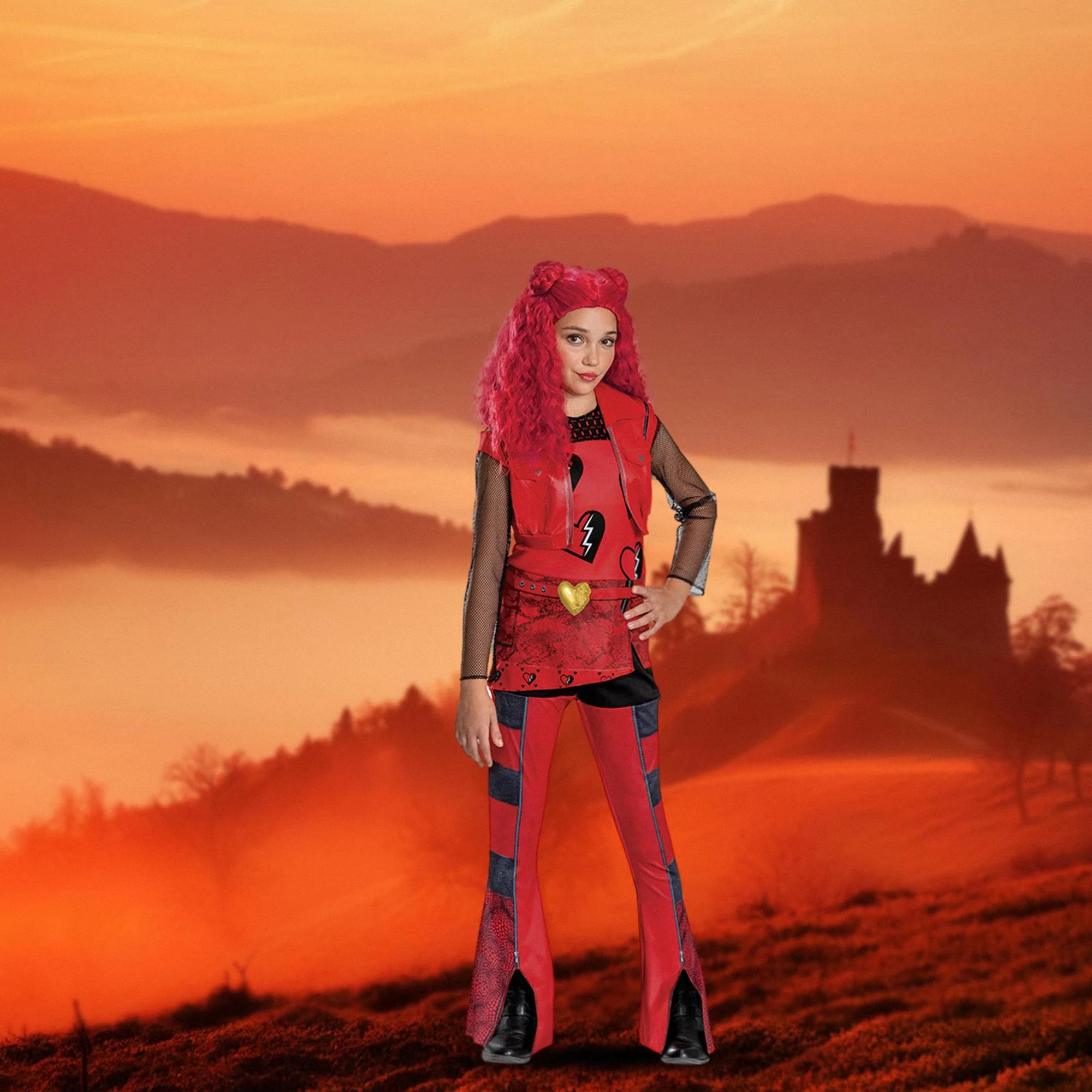 Descendants 4 Red Classic Girls Costume - Image 7