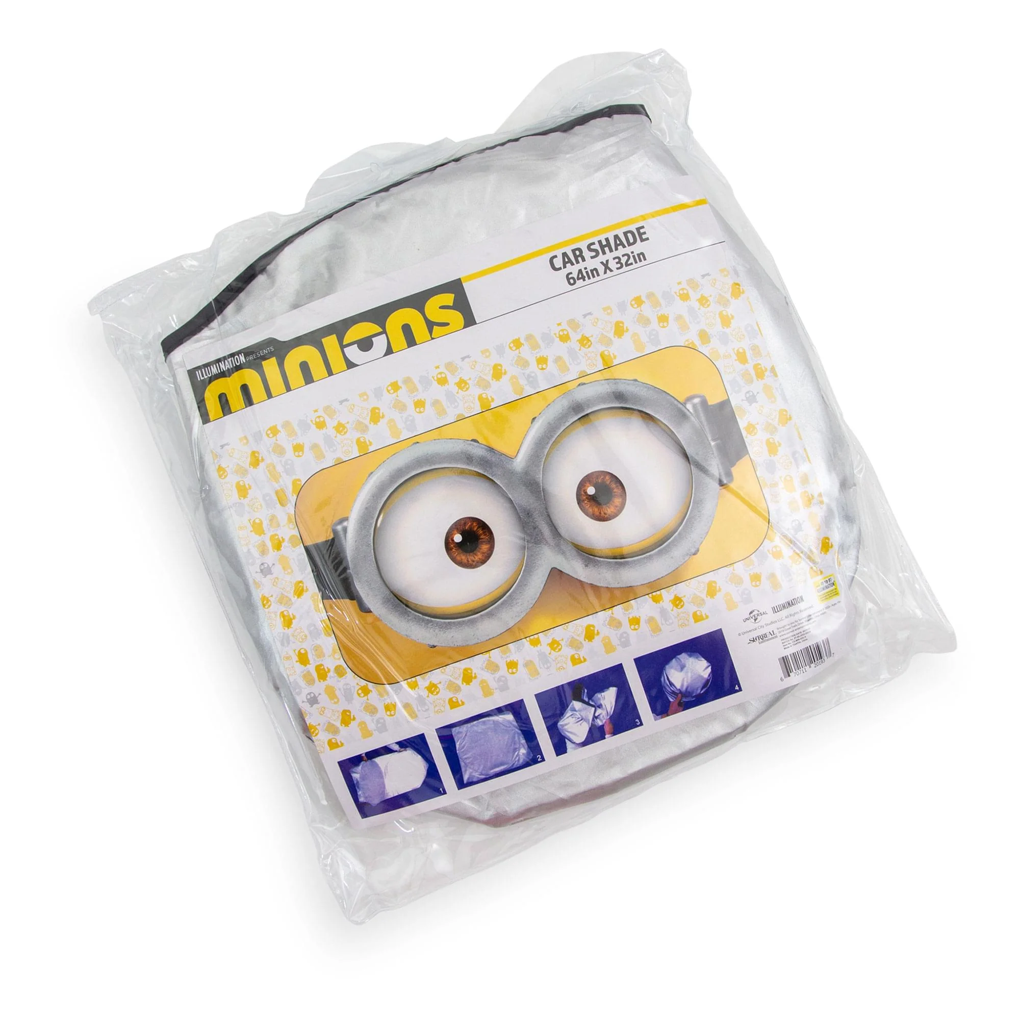 Despicable Me Minions Face Sunshade for Car Windshield | 64 x 32 Inches - Image 2