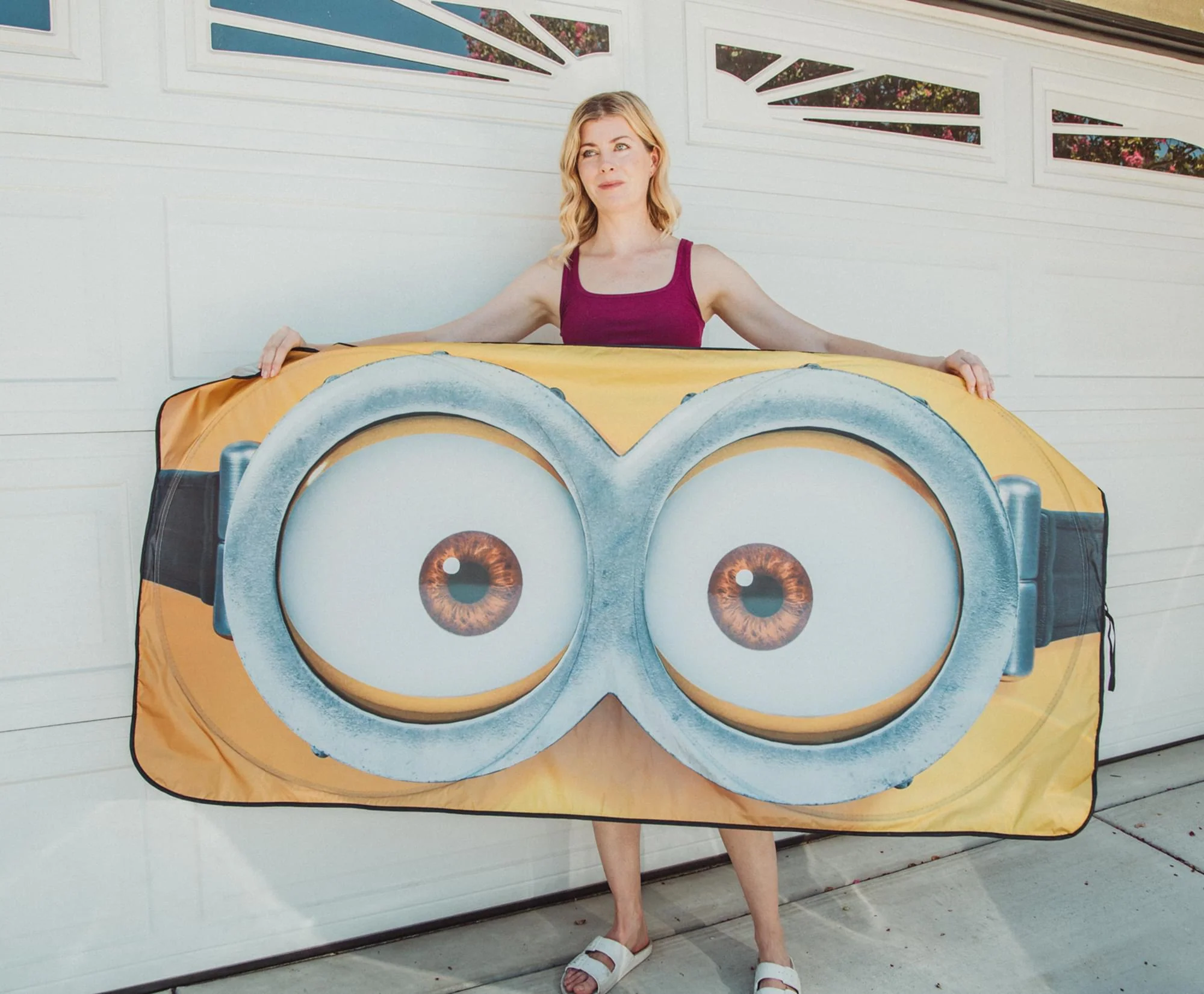 Despicable Me Minions Face Sunshade for Car Windshield | 64 x 32 Inches - Image 5
