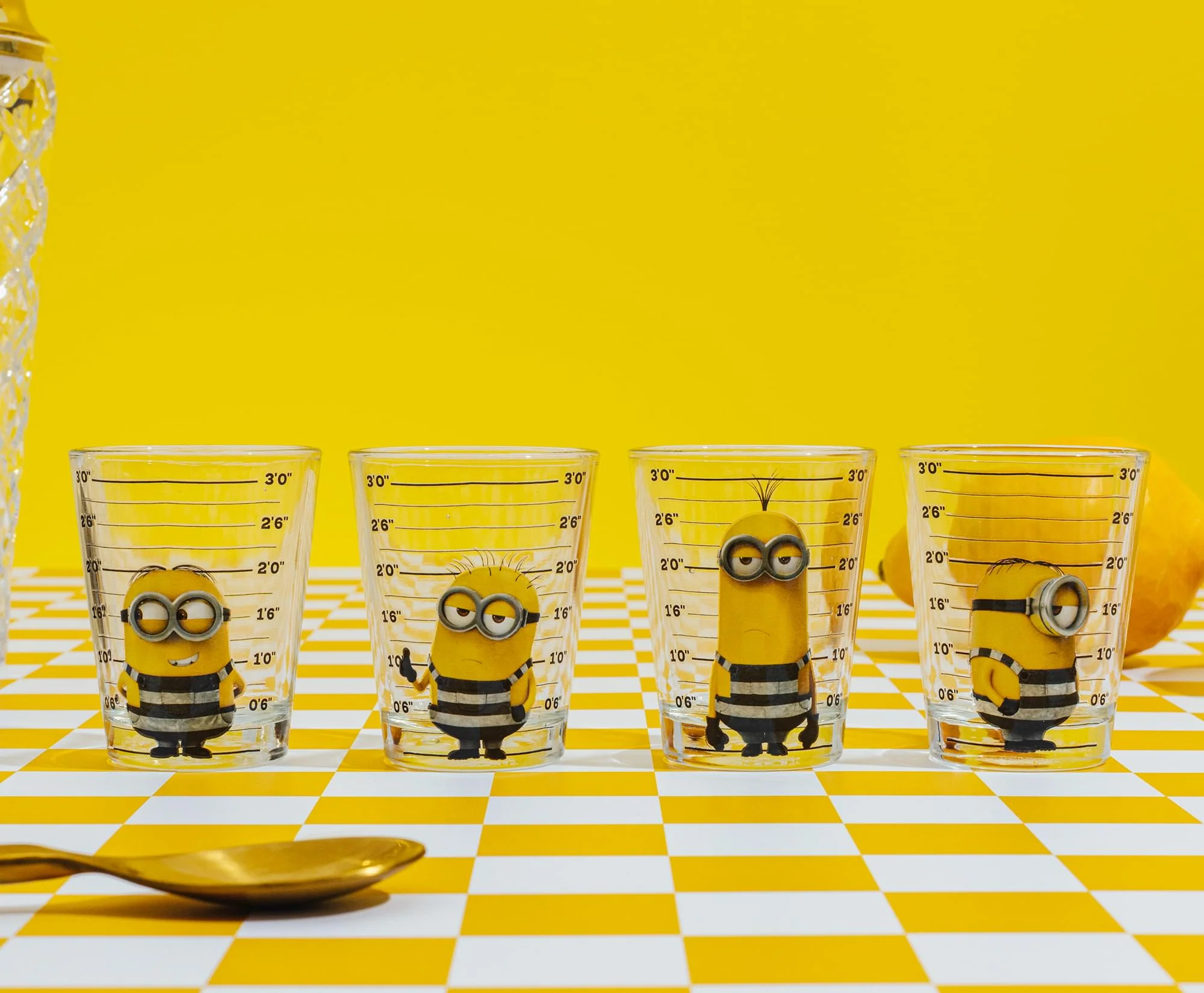 Despicable Me Minions Mugshot 2-Ounce Mini Shot Glasses | Set of 4 - Image 3