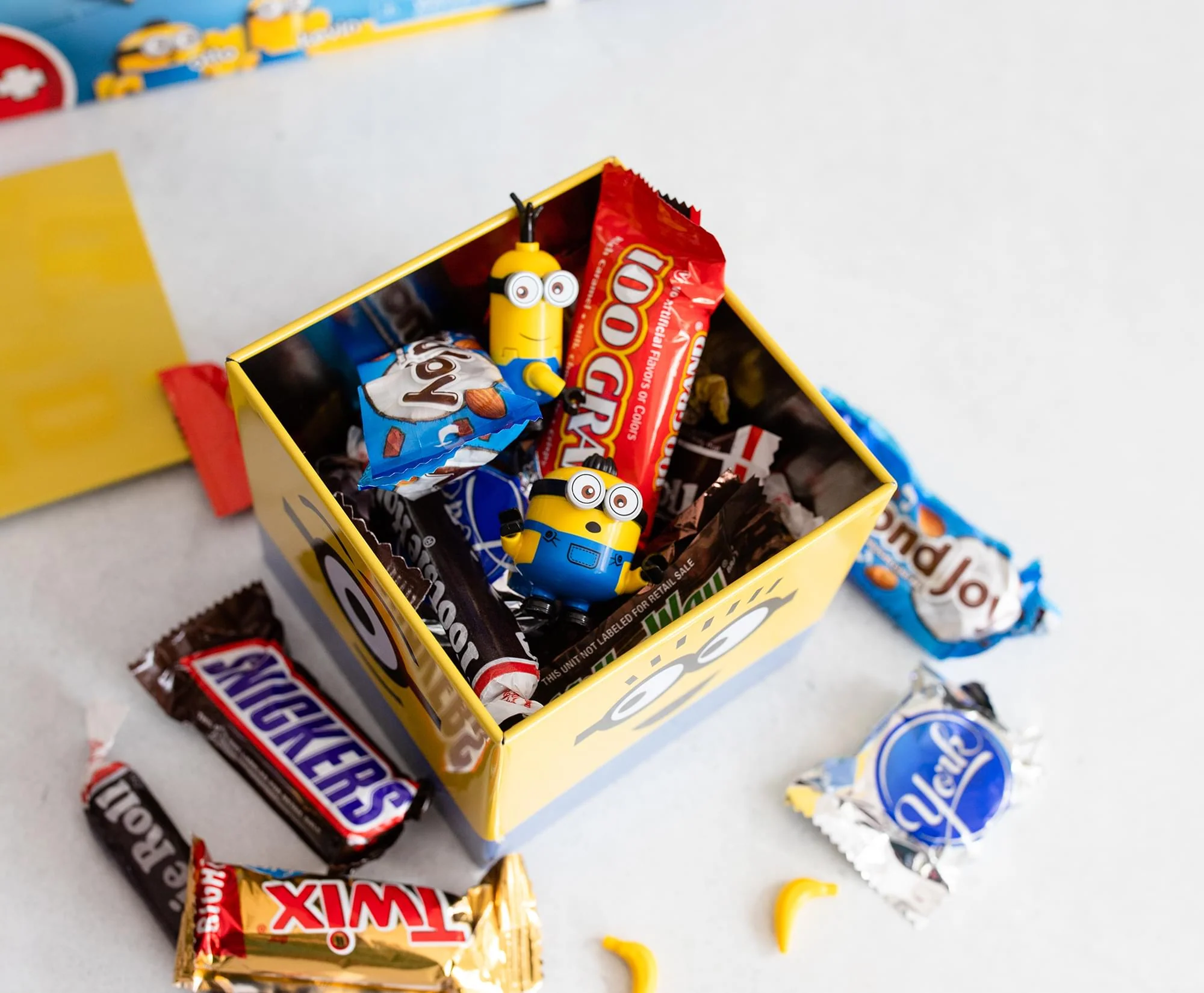 Despicable Me Minions Tin Storage Box Cube Organizer with Lid | 4 Inches - Image 4