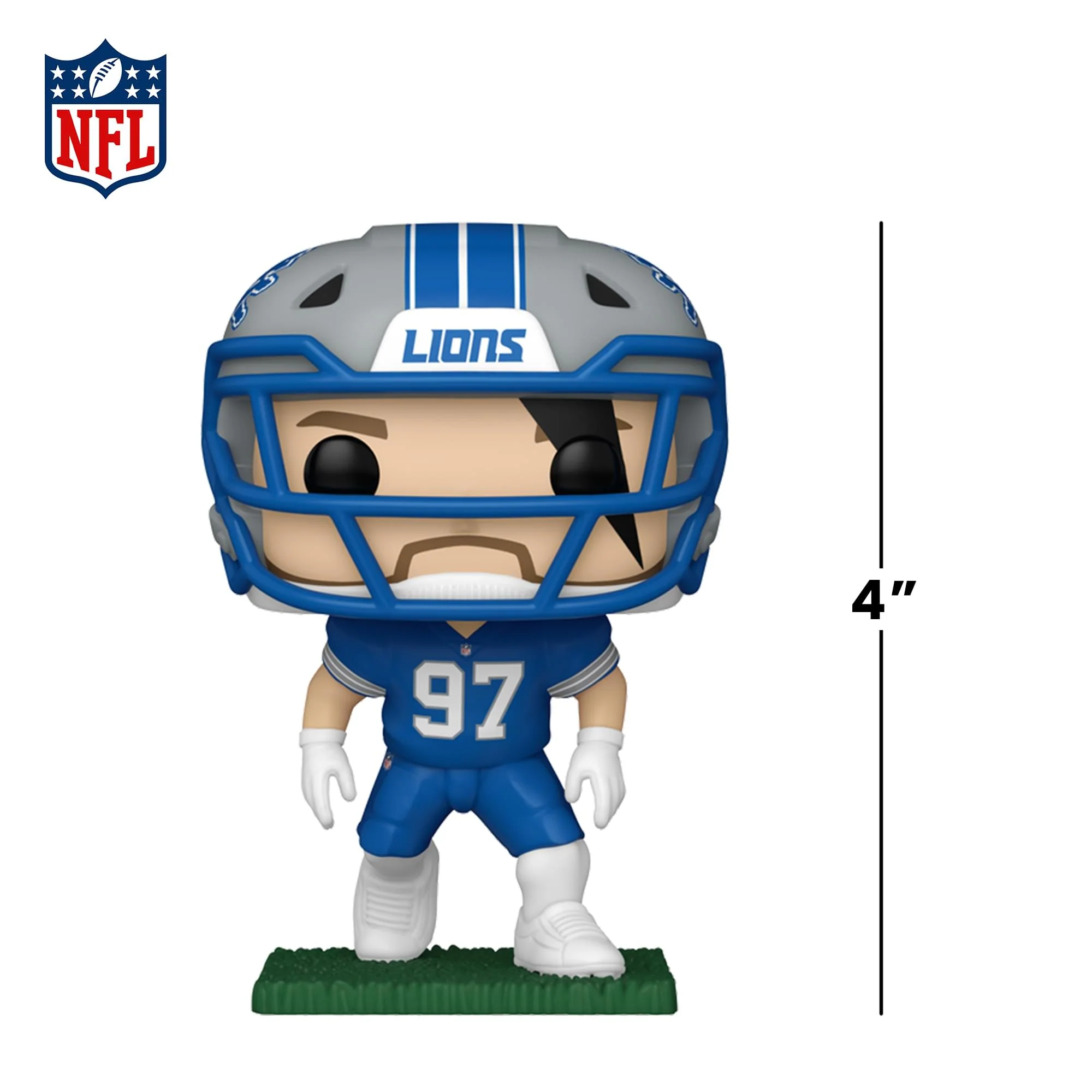 Detroit Lions Funko POP NFL | Aidan Hutchinson (Home) - Image 3