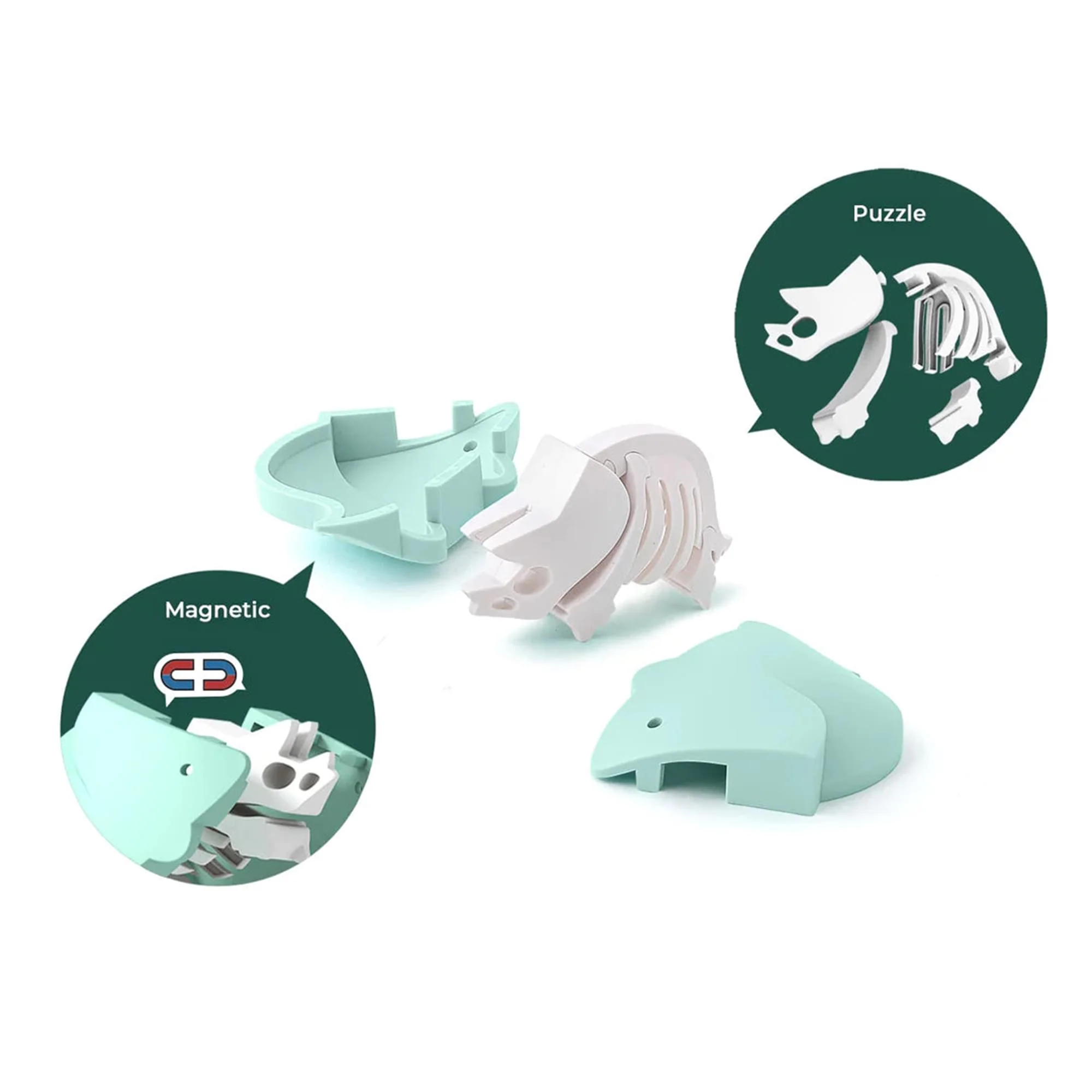 Dino Tricera Magnetic Puzzle Toy - Image 3
