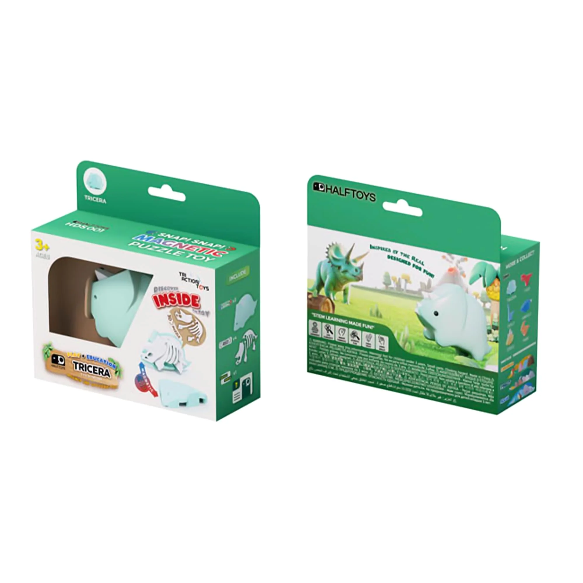 Dino Tricera Magnetic Puzzle Toy - Image 7