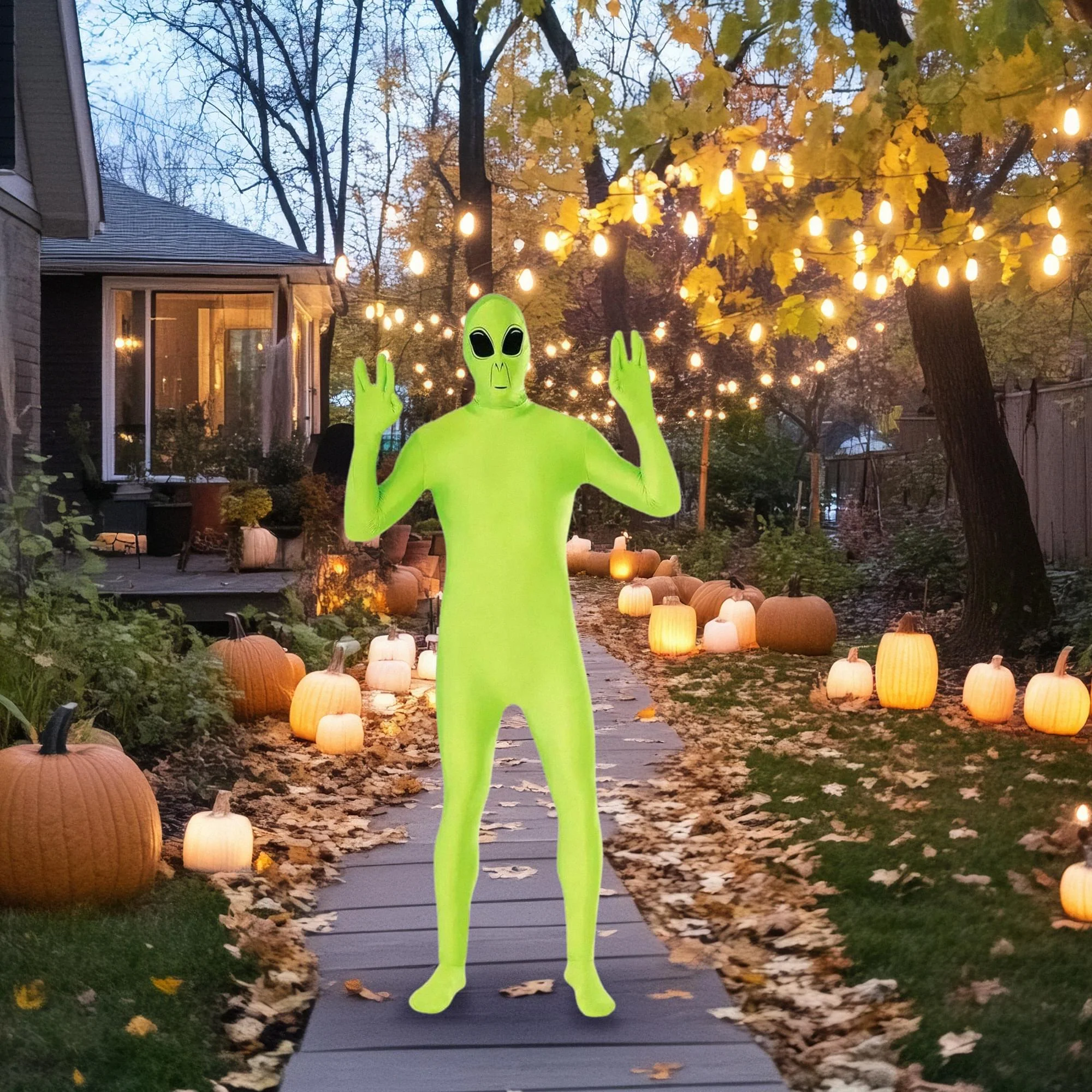 Disappearing Man Alien Adult Costume - Image 4
