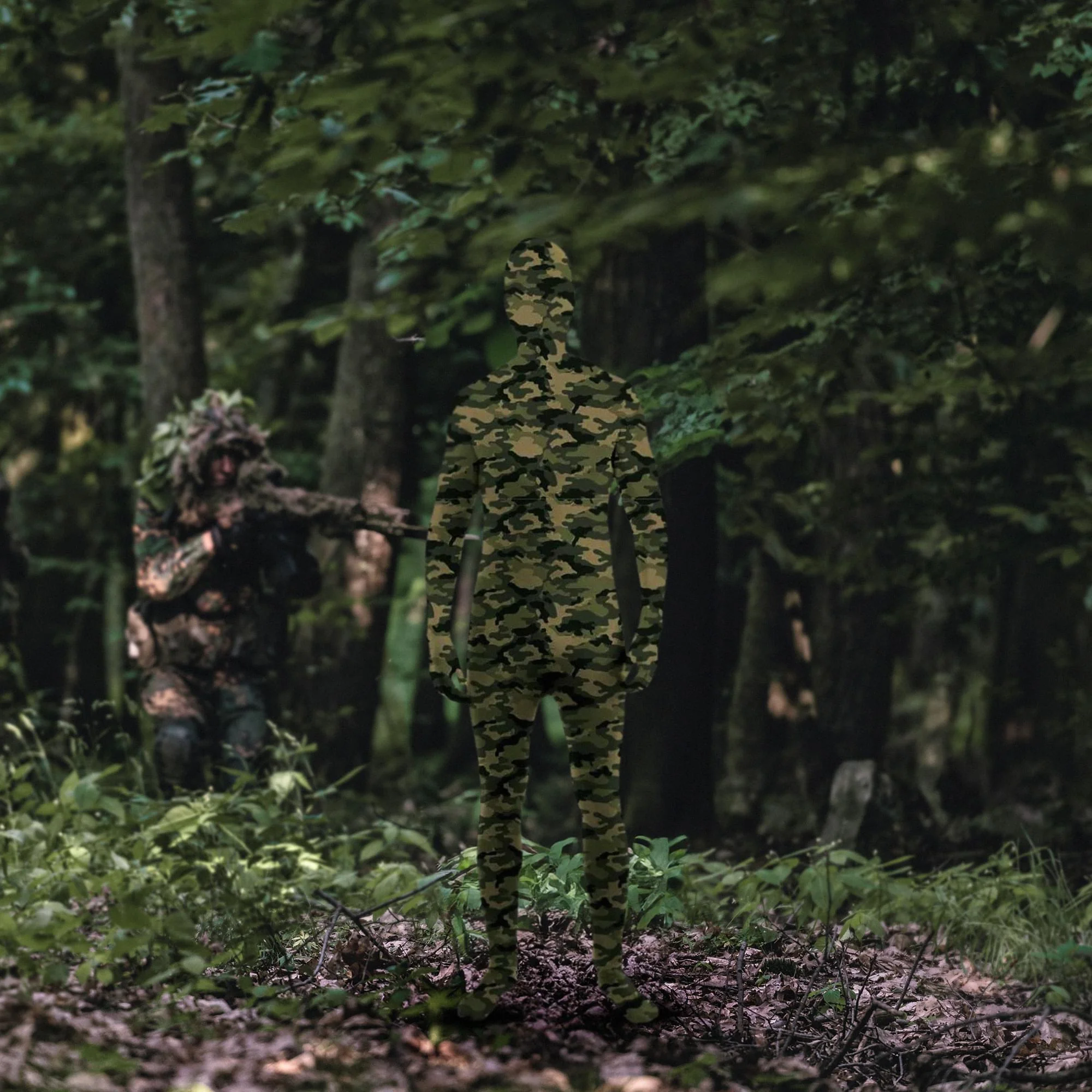 Disappearing Man Invisible Costume Jumpsuit Child: Camo - Image 2