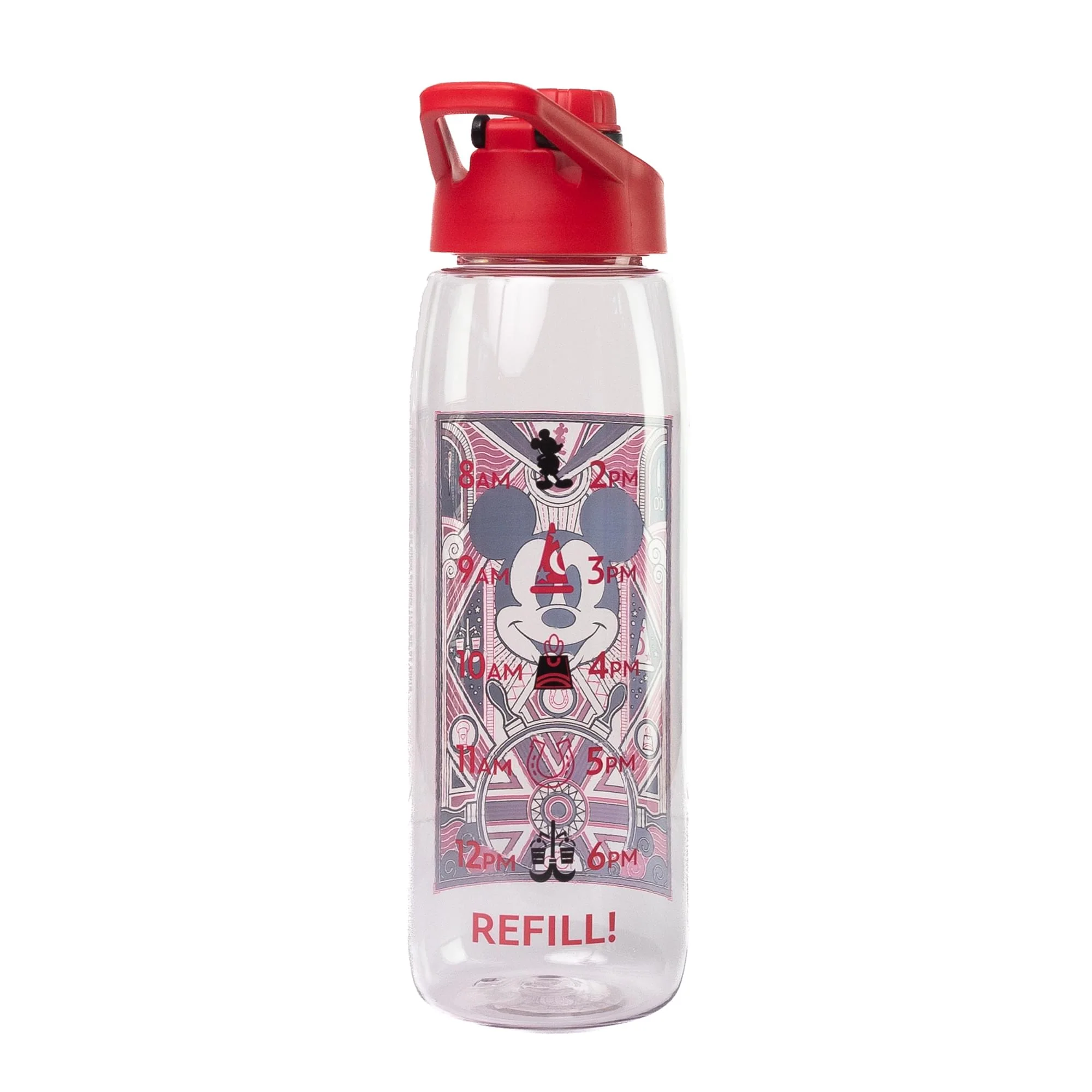 Disney 100 Captain Mickey Mouse Water Bottle With Timetable | Holds 28 Ounces - Image 2