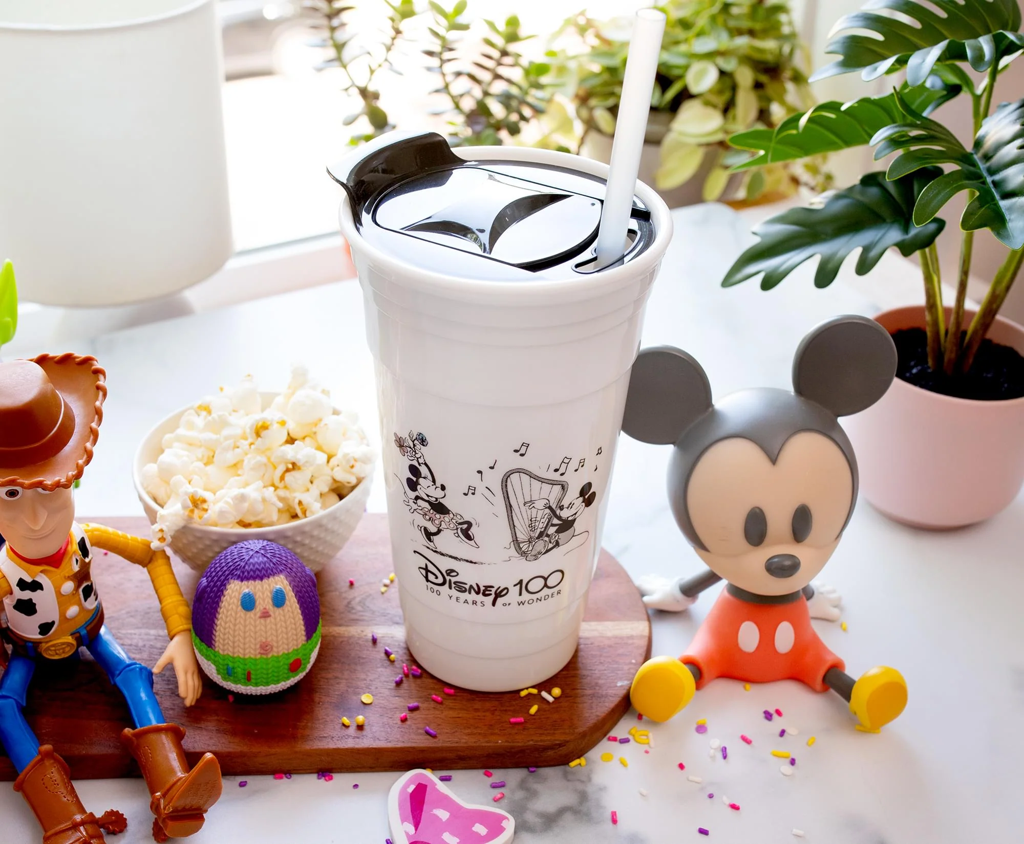 Disney 100 Mickey and Minnie Mouse Dance Tumbler With Lid and Straw | 32 Ounces - Image 8