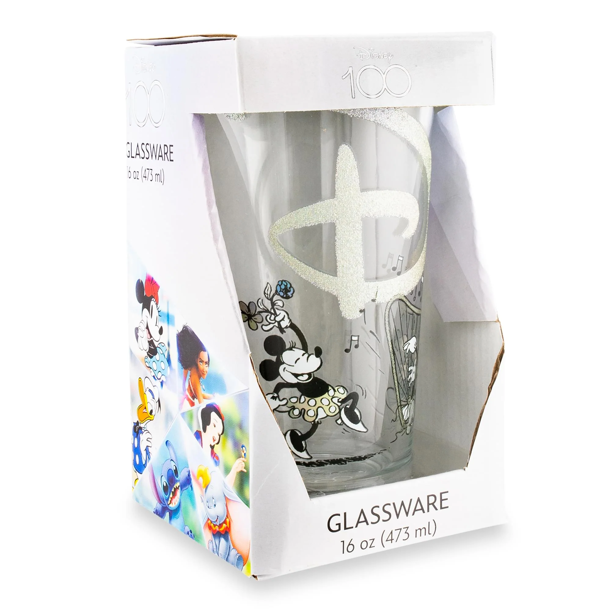 Disney 100 Years of Wonder Glitter Pint Glass | Holds 16 Ounces - Image 4