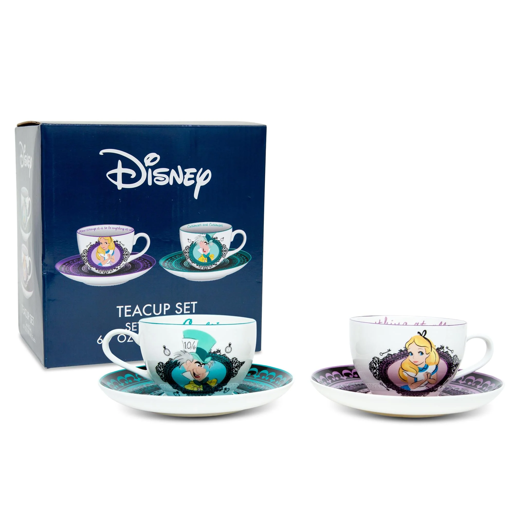 Disney Alice In Wonderland Mad Hatter Bone China Teacup and Saucer | Set of 2 - Image 2