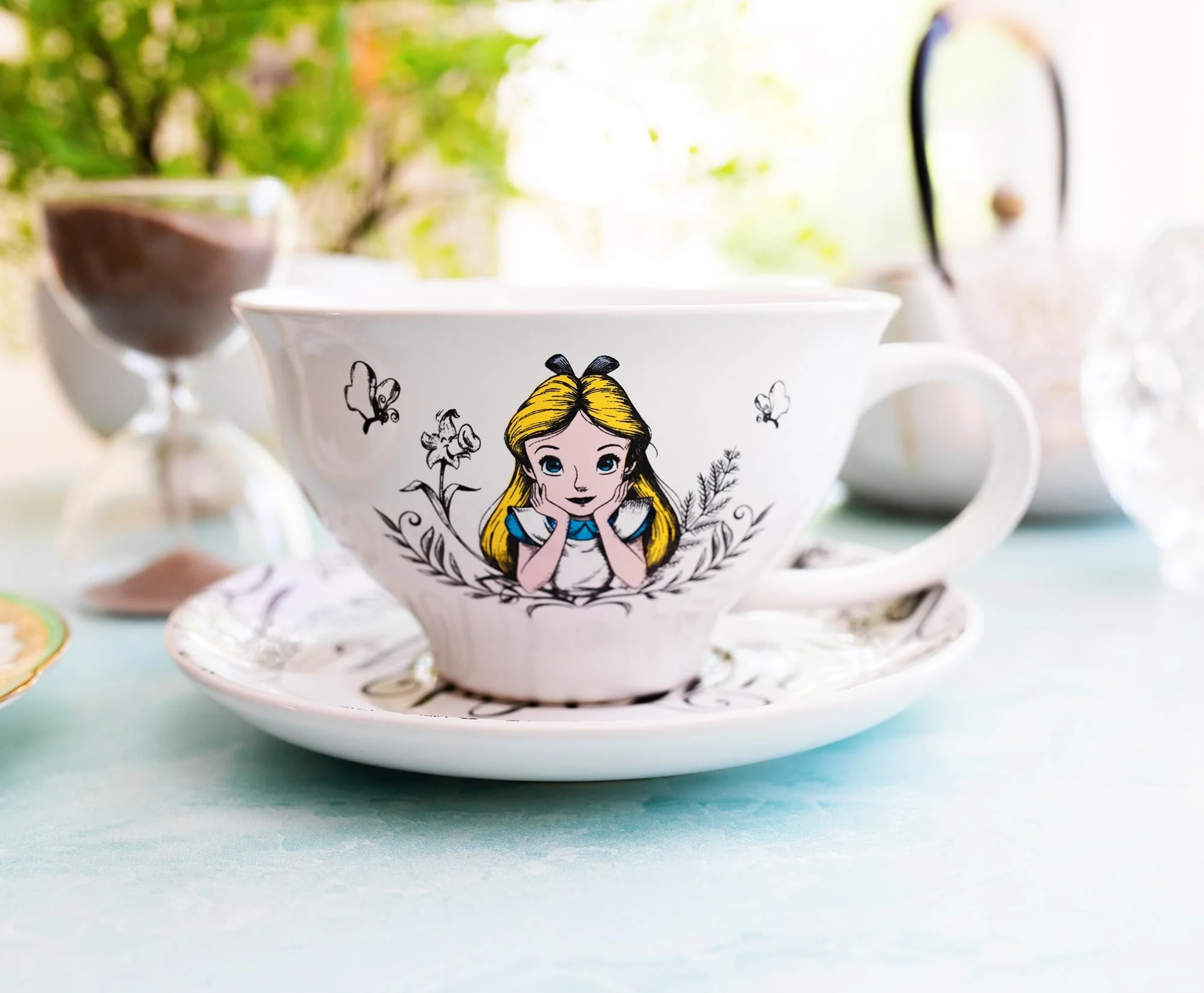 Disney Alice In Wonderland "World of My Own" Ceramic Teacup and Saucer Set - Image 3