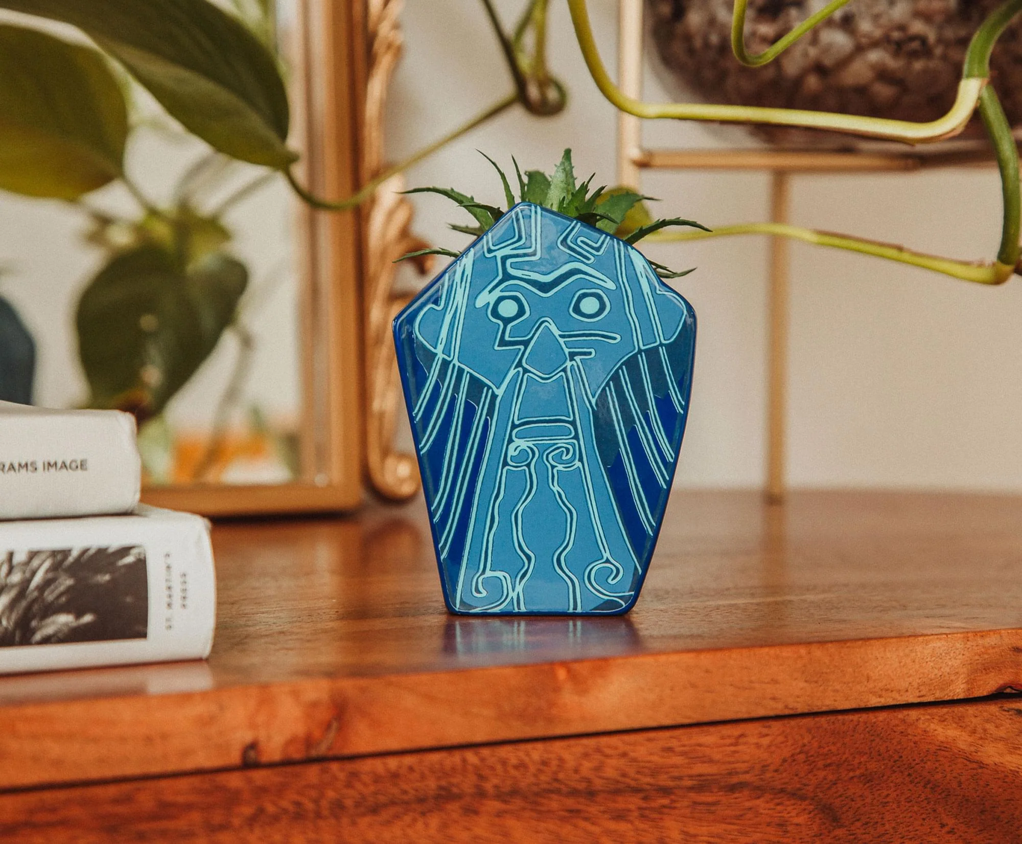Disney Atlantis: The Lost Empire Stone Face 4-Inch Ceramic Mini Planter - Image 4