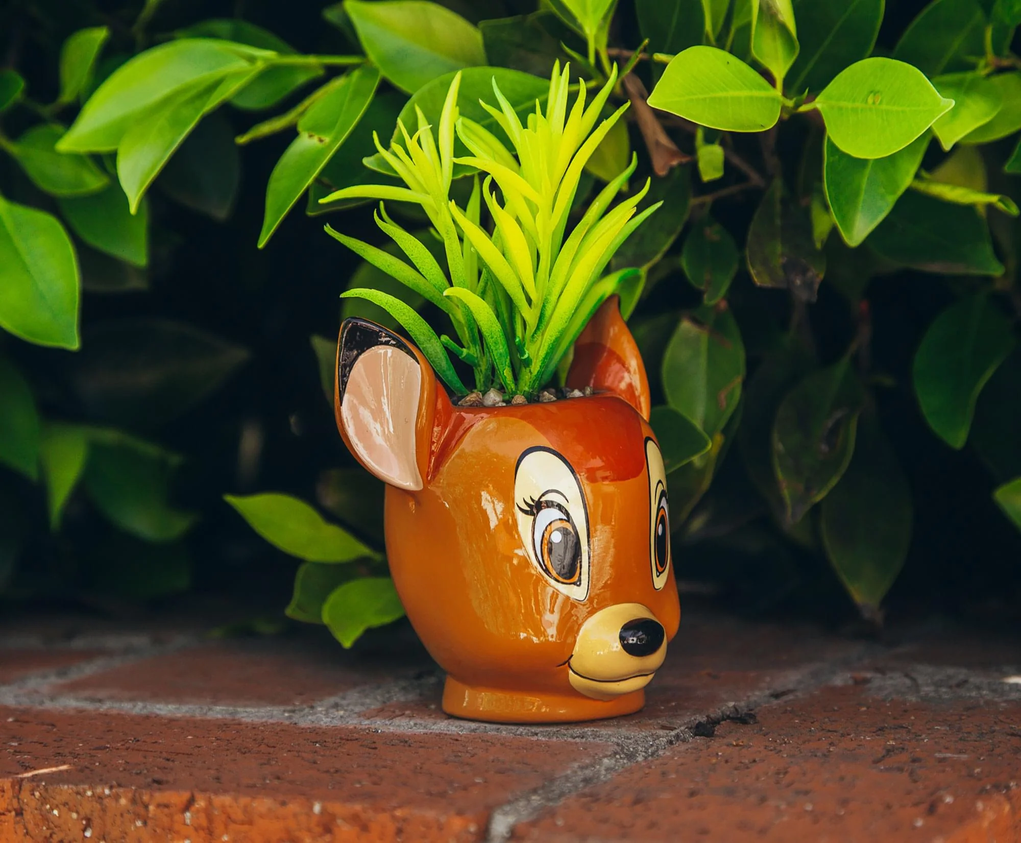 Disney Bambi 5-Inch Ceramic Mini Planter with Artificial Succulent - Image 3
