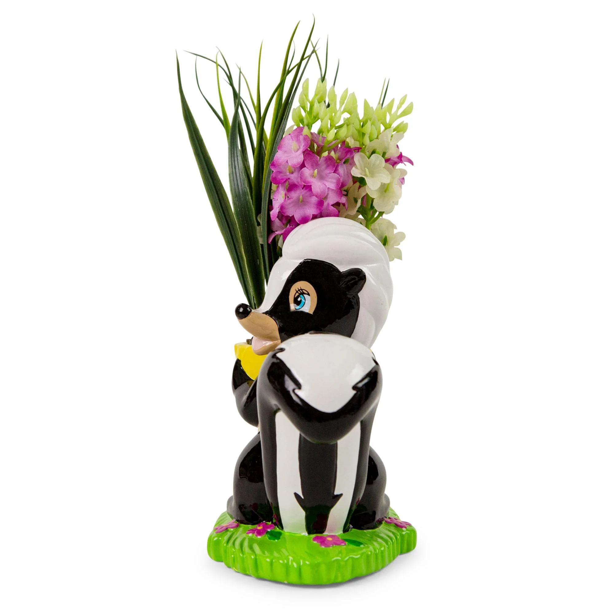 Disney Bambi Flower Skunk 6-Inch Ceramic Planter With Artificial Succulent - Image 2