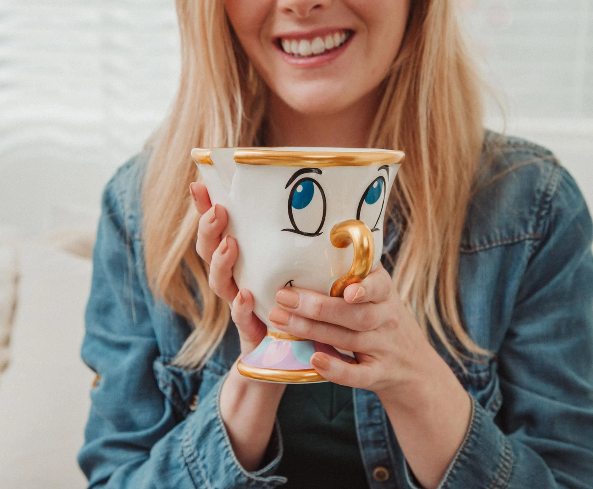 Disney Beauty And The Beast Chip Sculpted Ceramic Figural Mug | Holds 20 Ounces - Image 8