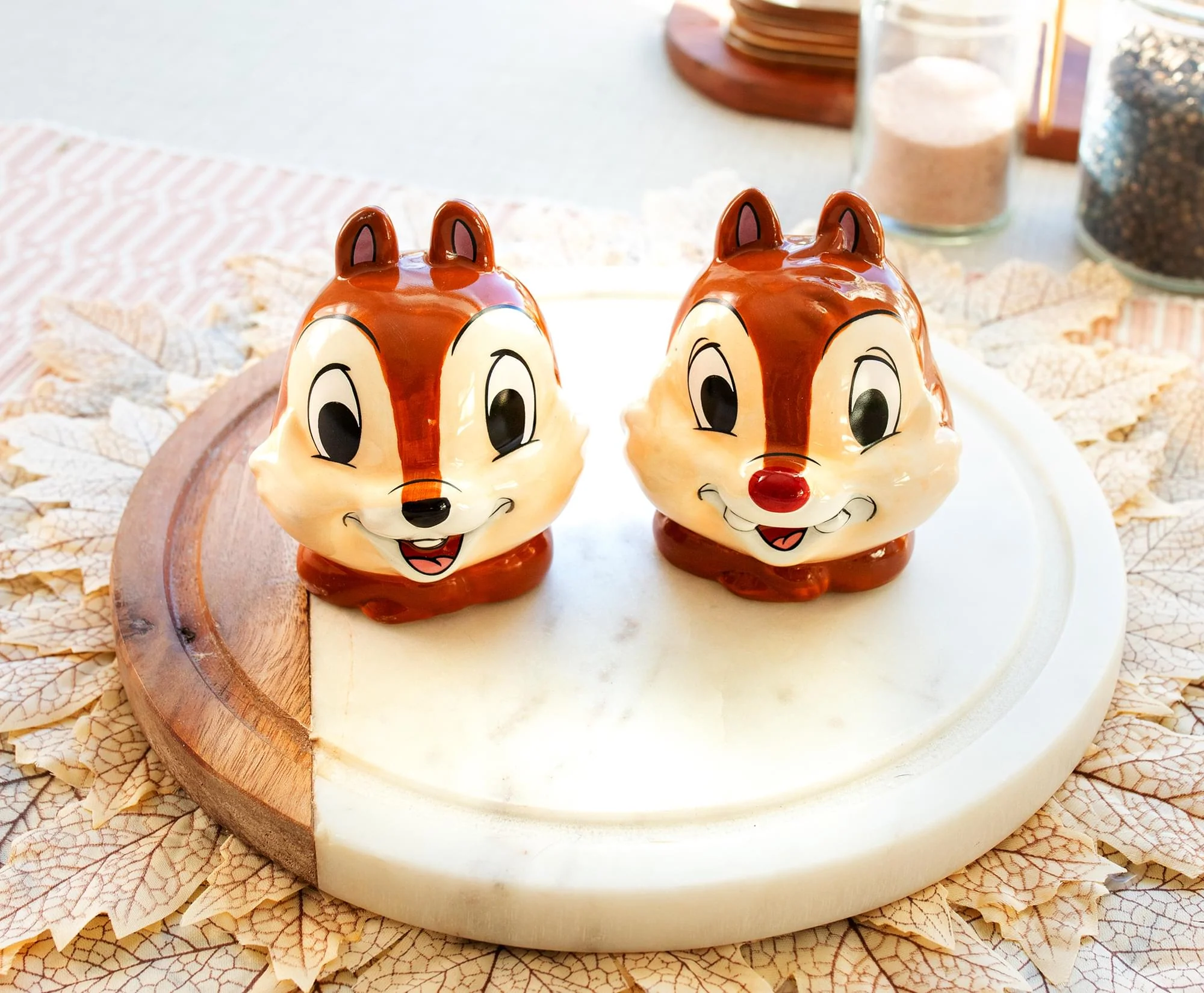 Disney Chip 'n' Dale Ceramic Salt and Pepper Shaker Set - Image 4
