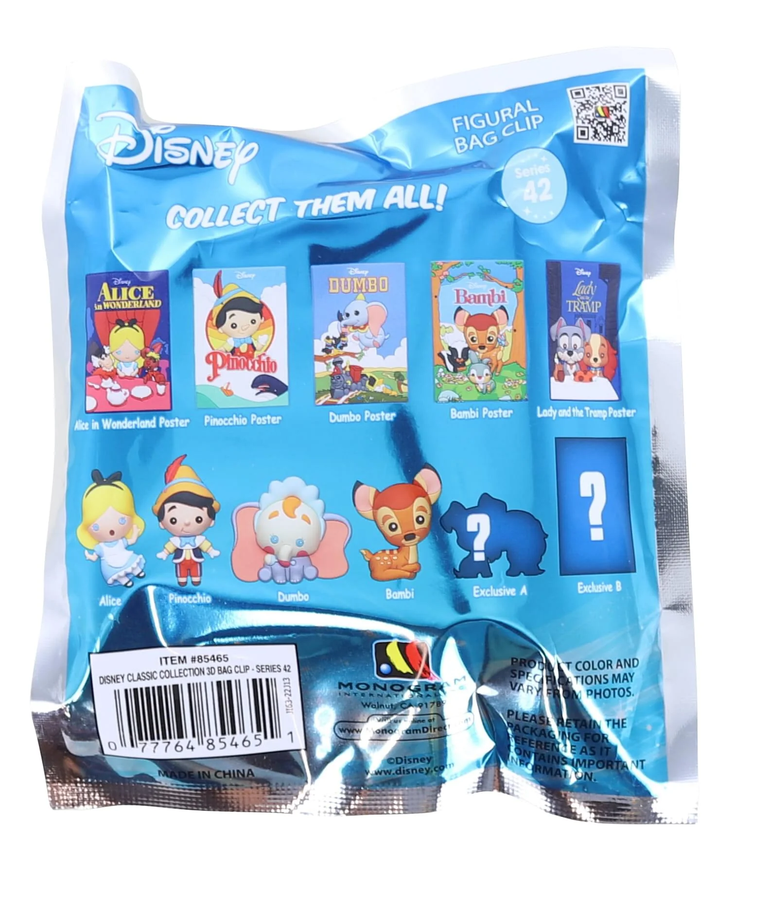 Disney Classic Collection Series 42 3D Foam Bag Clip | 1 Random - Image 2