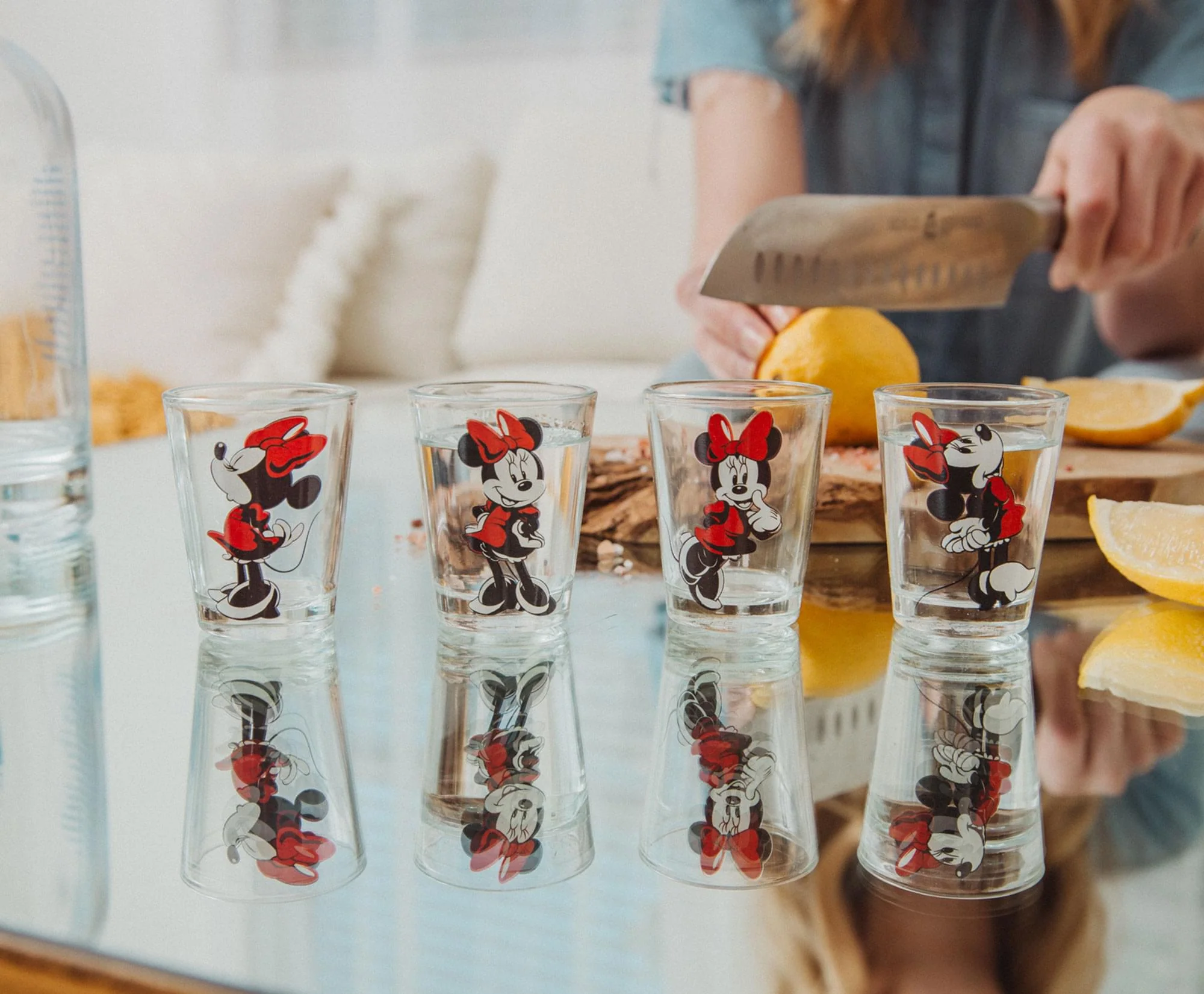 Disney Classic Minnie Mouse 2-Ounce Mini Shot Glasses | Set of 4 - Image 3