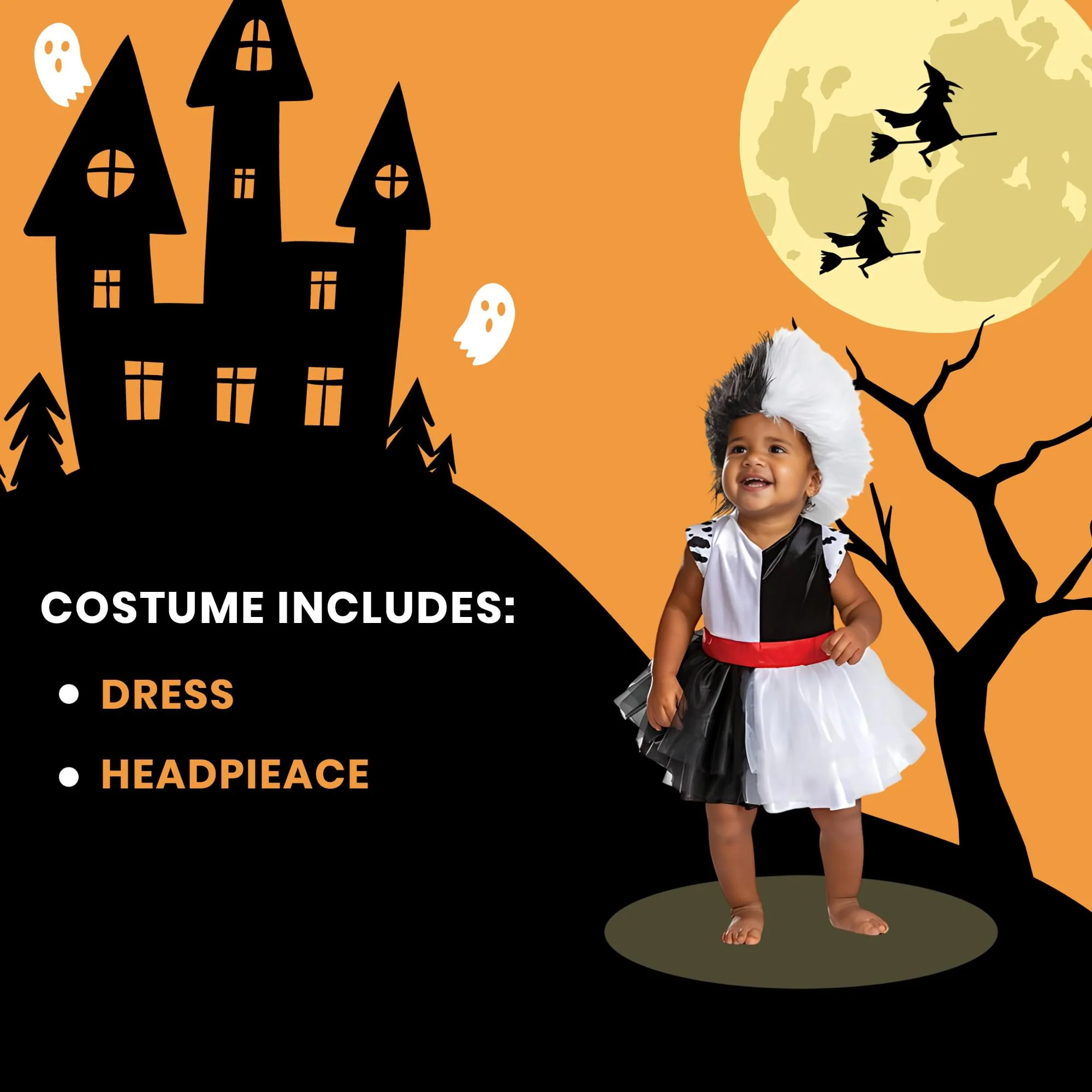 Disney Cruella Classic Infant Costume - Image 8